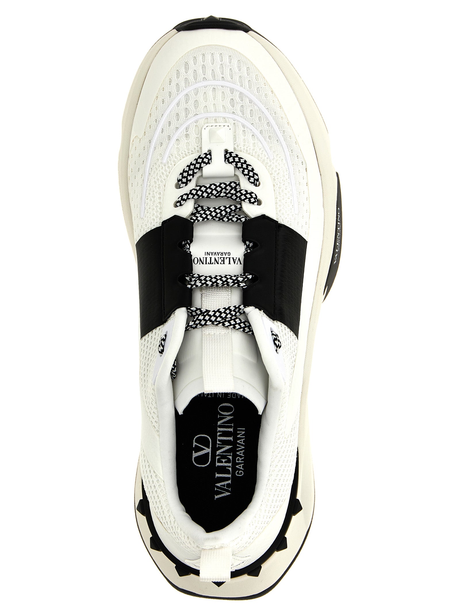 Bicolor Calfskin Athletic Sneakers
