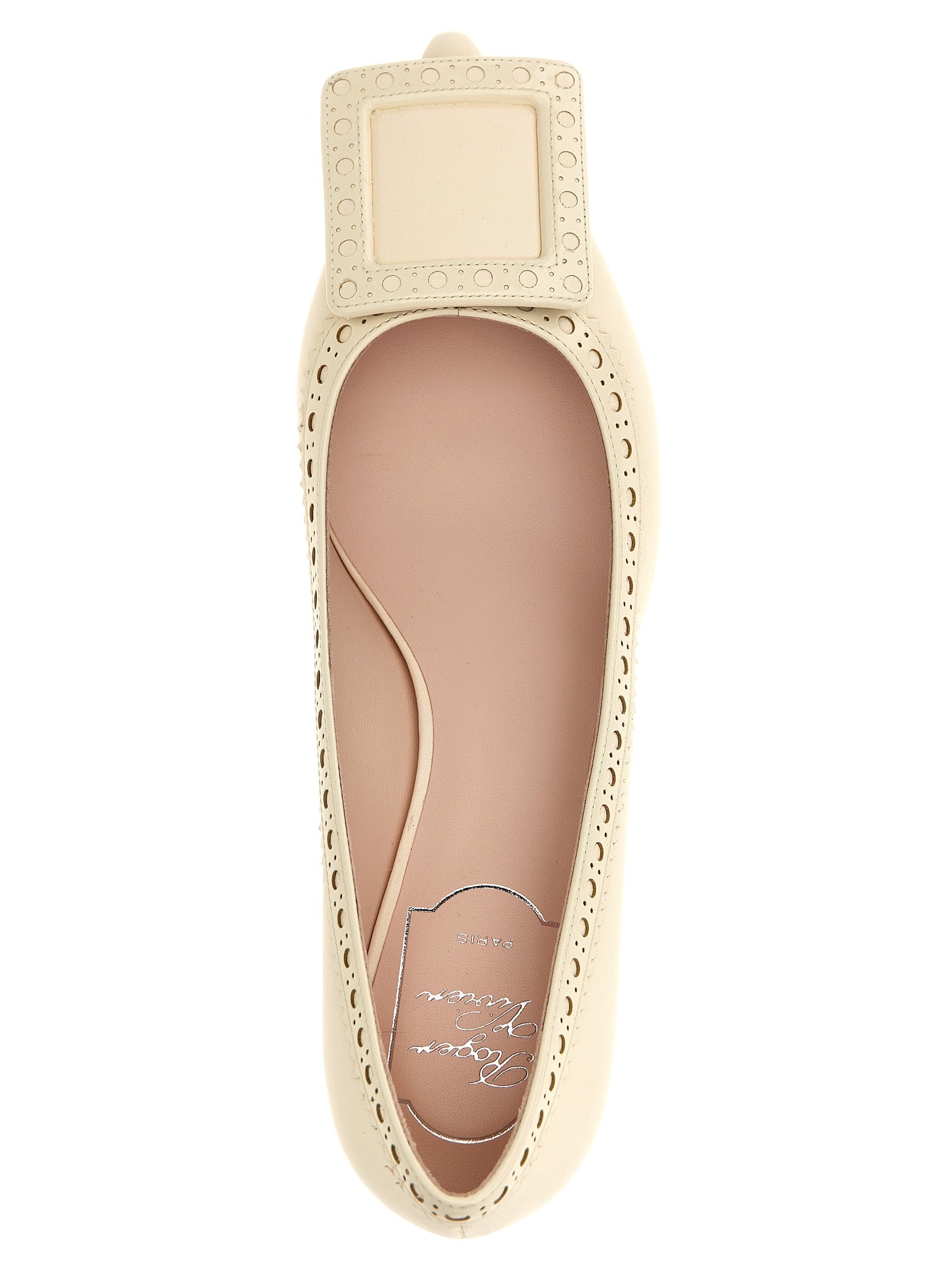 White Lamb Leather Mid Heel Pumps