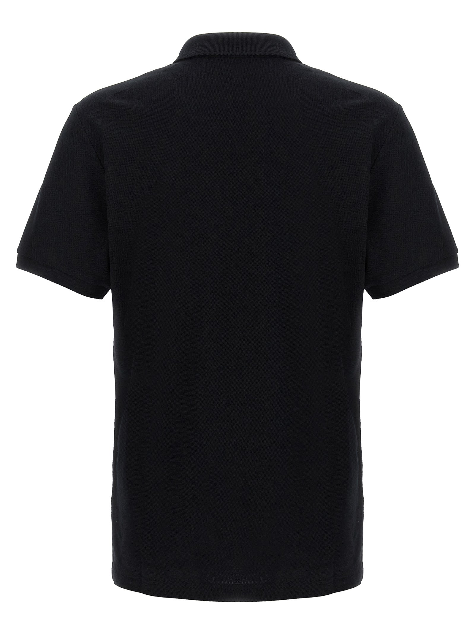 Black Cotton Polo Shirt