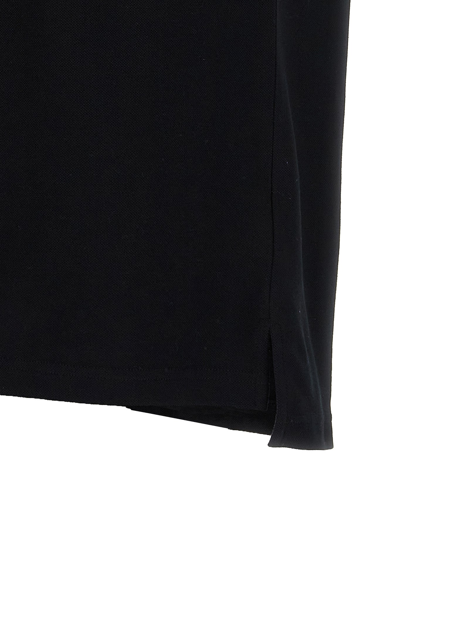 Black Cotton Polo Shirt