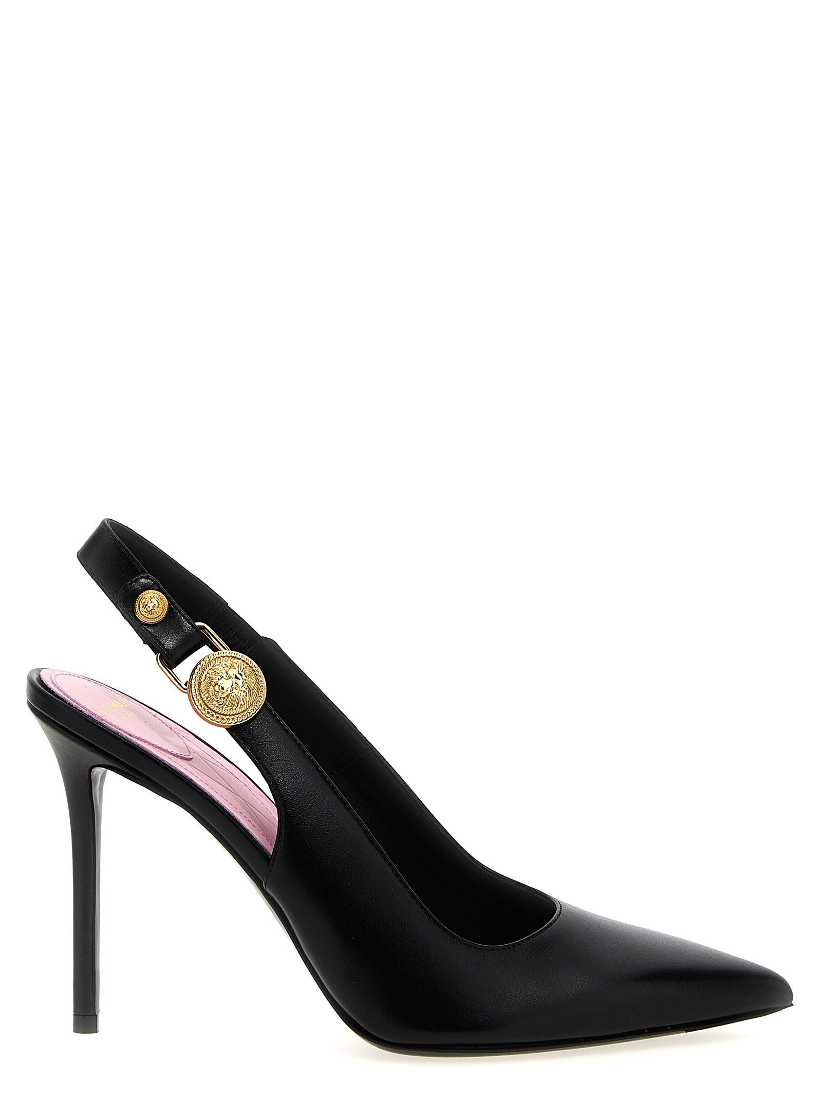Black Calfskin High Heel Pumps