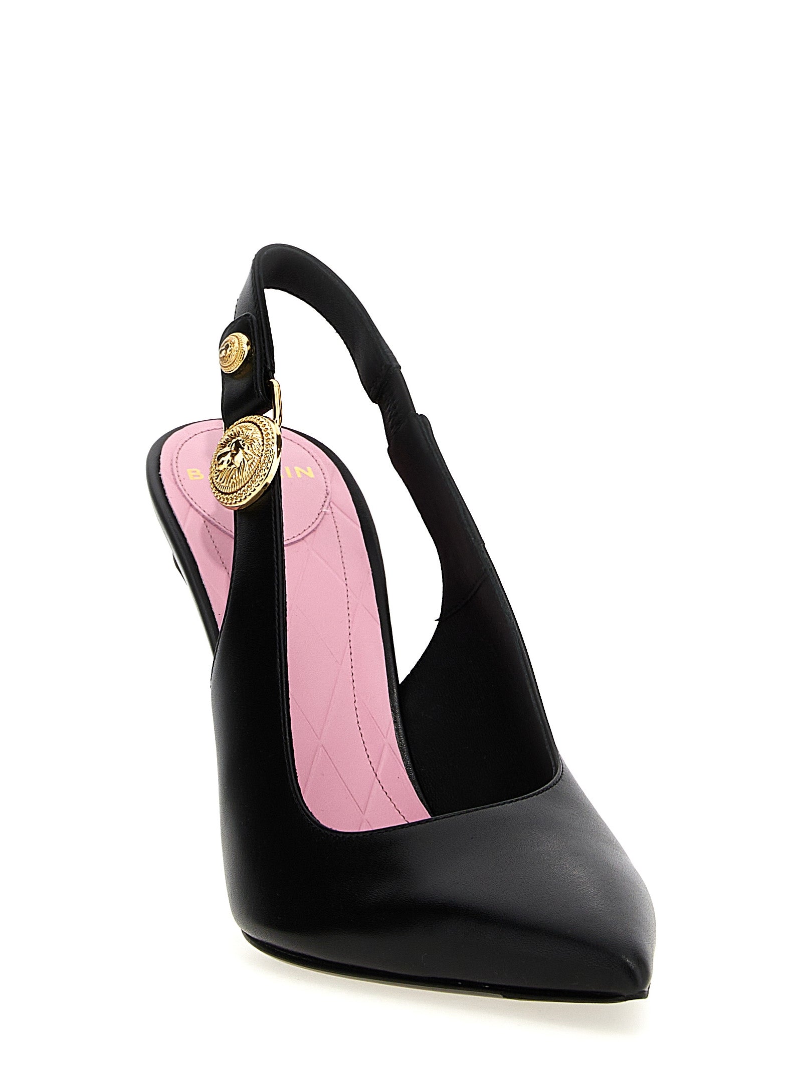 Black Calfskin High Heel Pumps