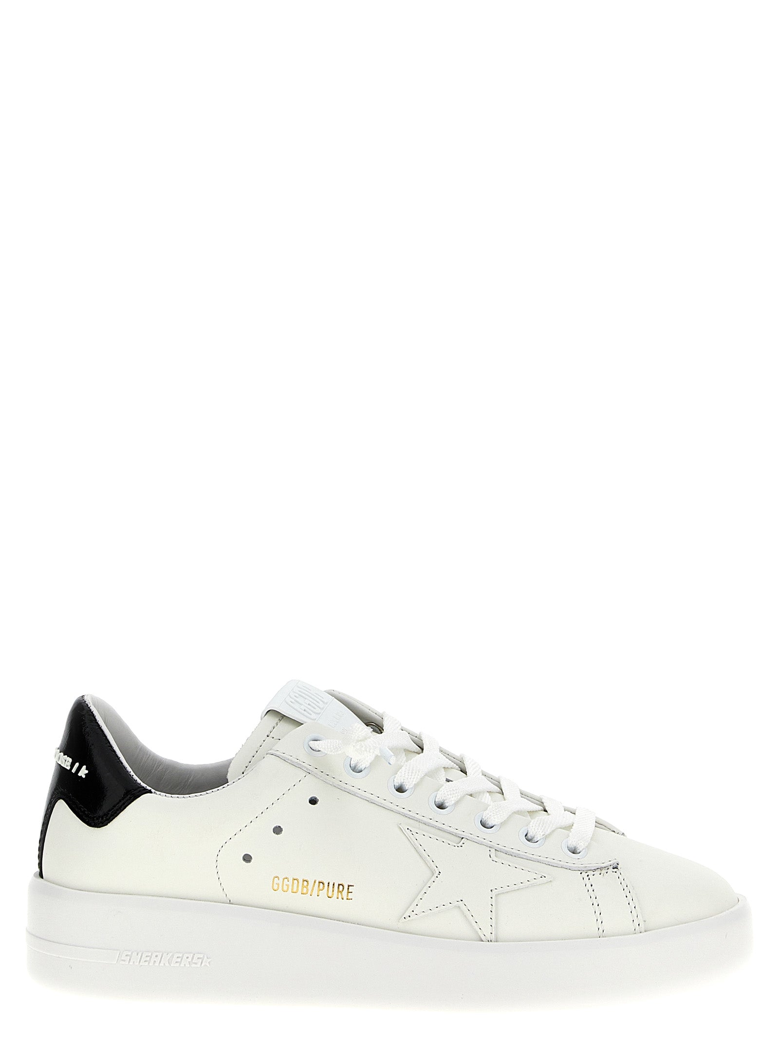Black Cowhide Low Top Sneakers