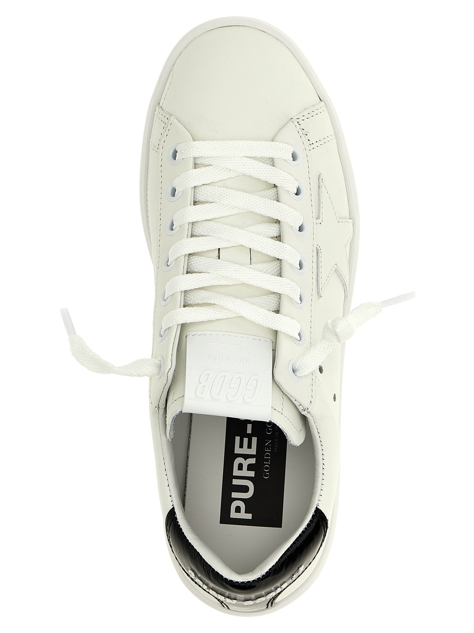 Black Cowhide Low Top Sneakers