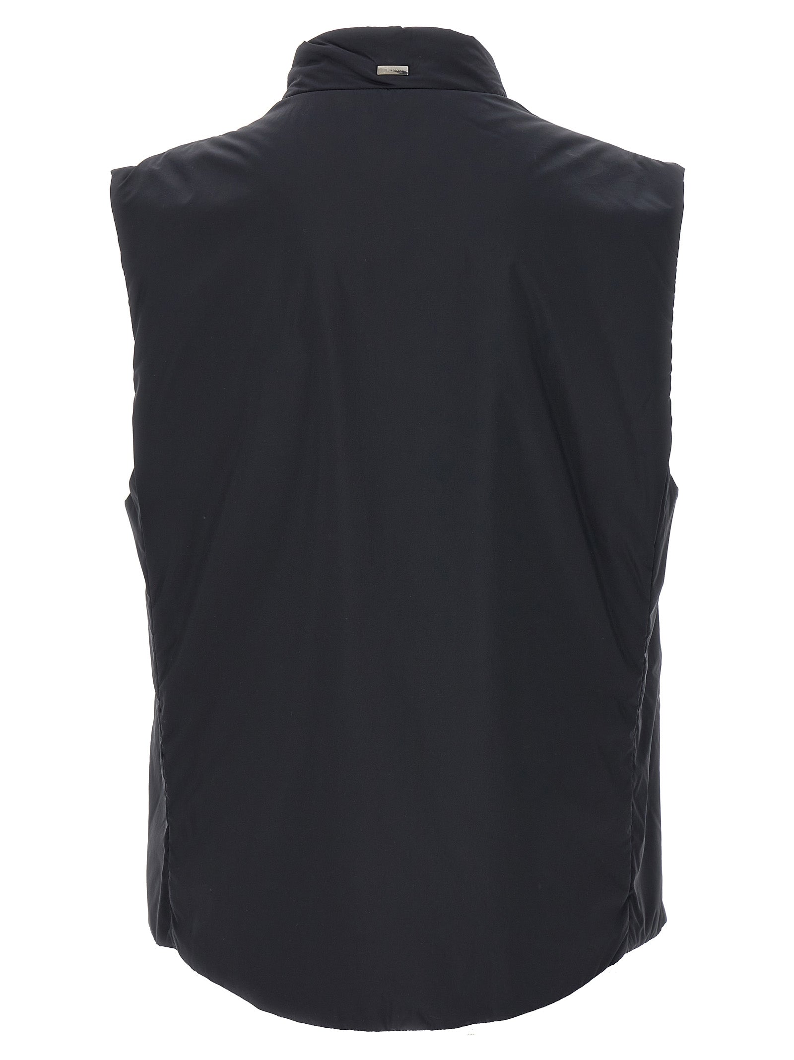 Black Polyamide Sleeveless Jacket