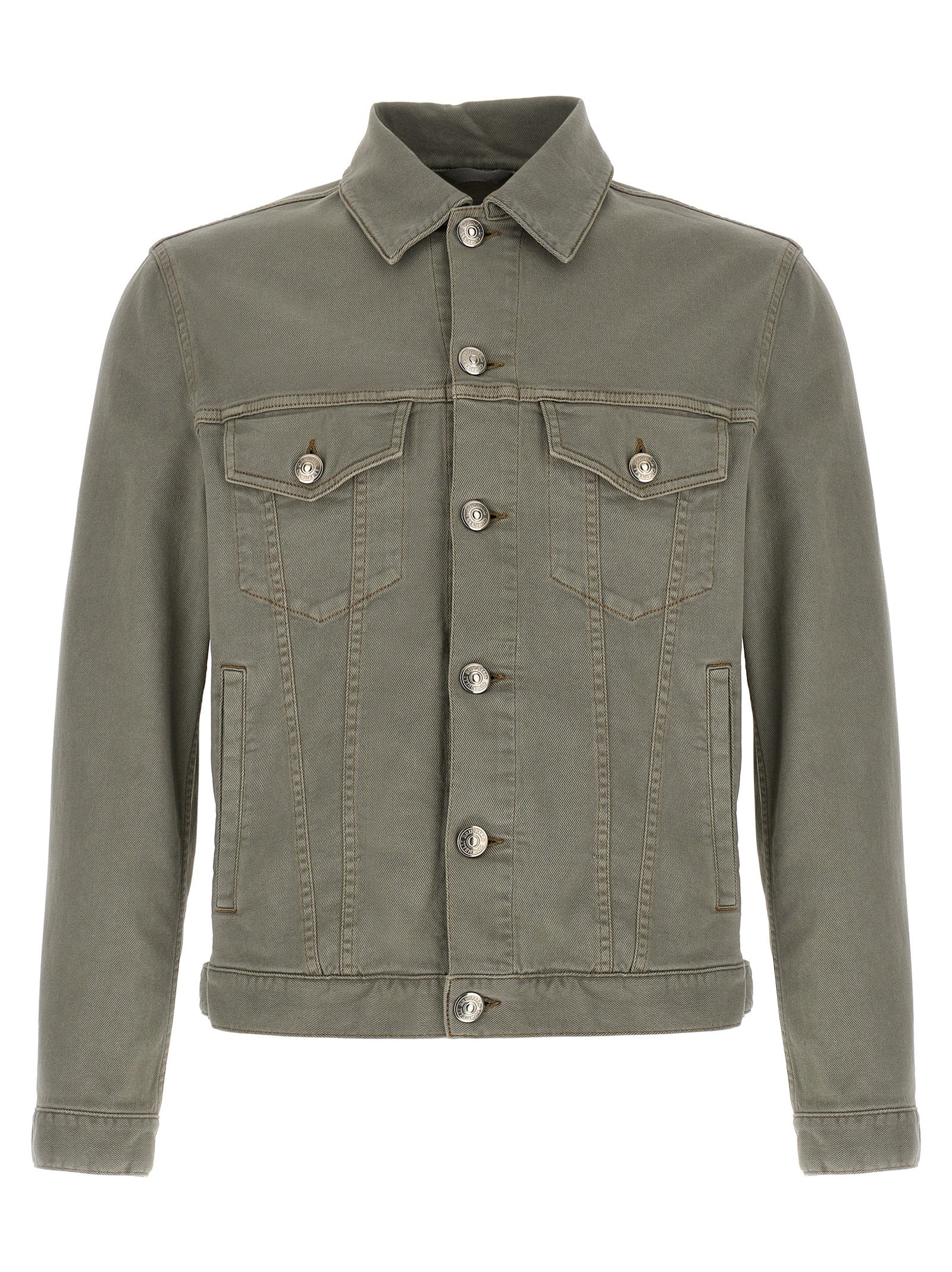 Gray Cotton Denim Jacket