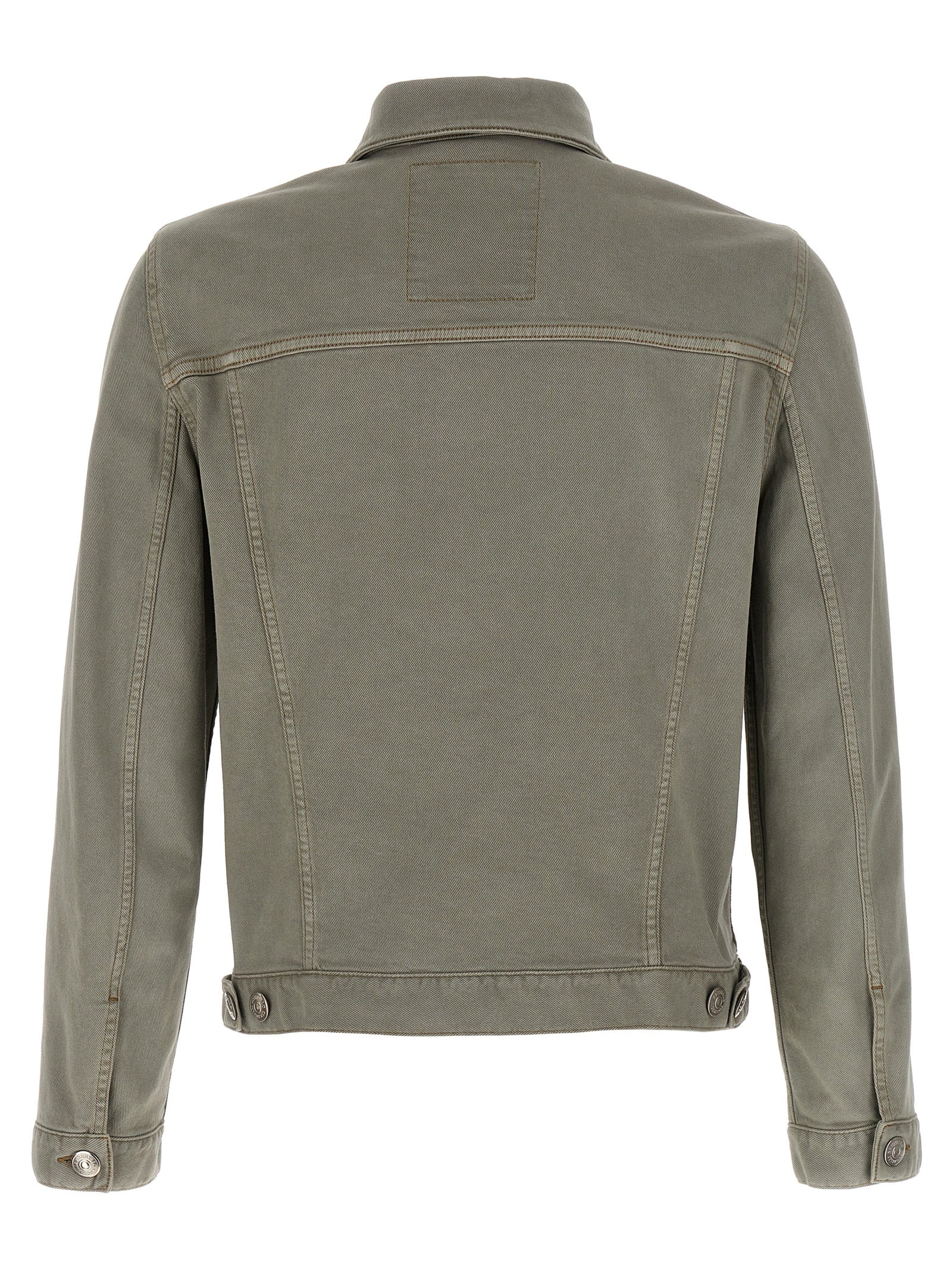 Gray Cotton Denim Jacket