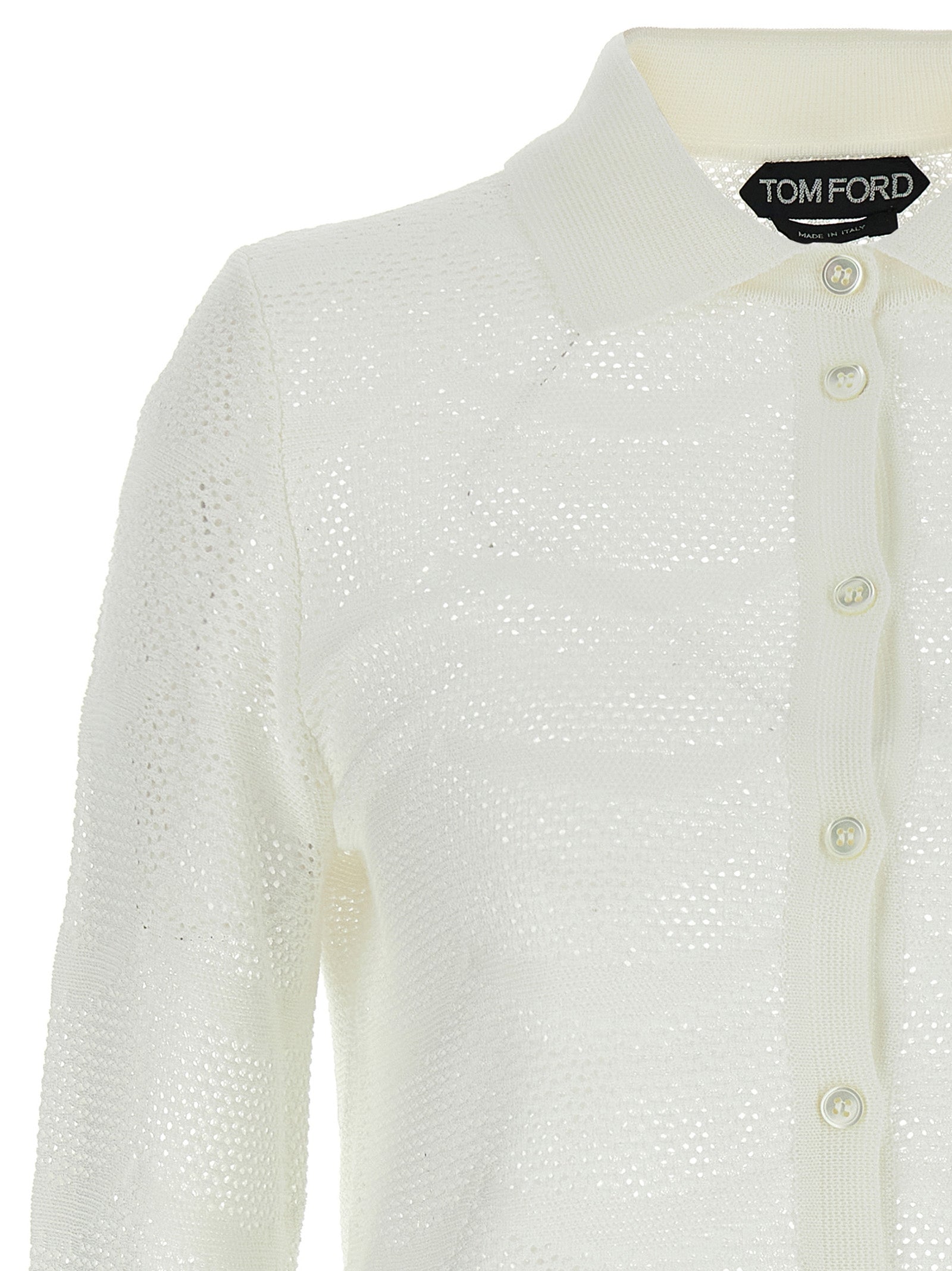 White Cotton Cardigan