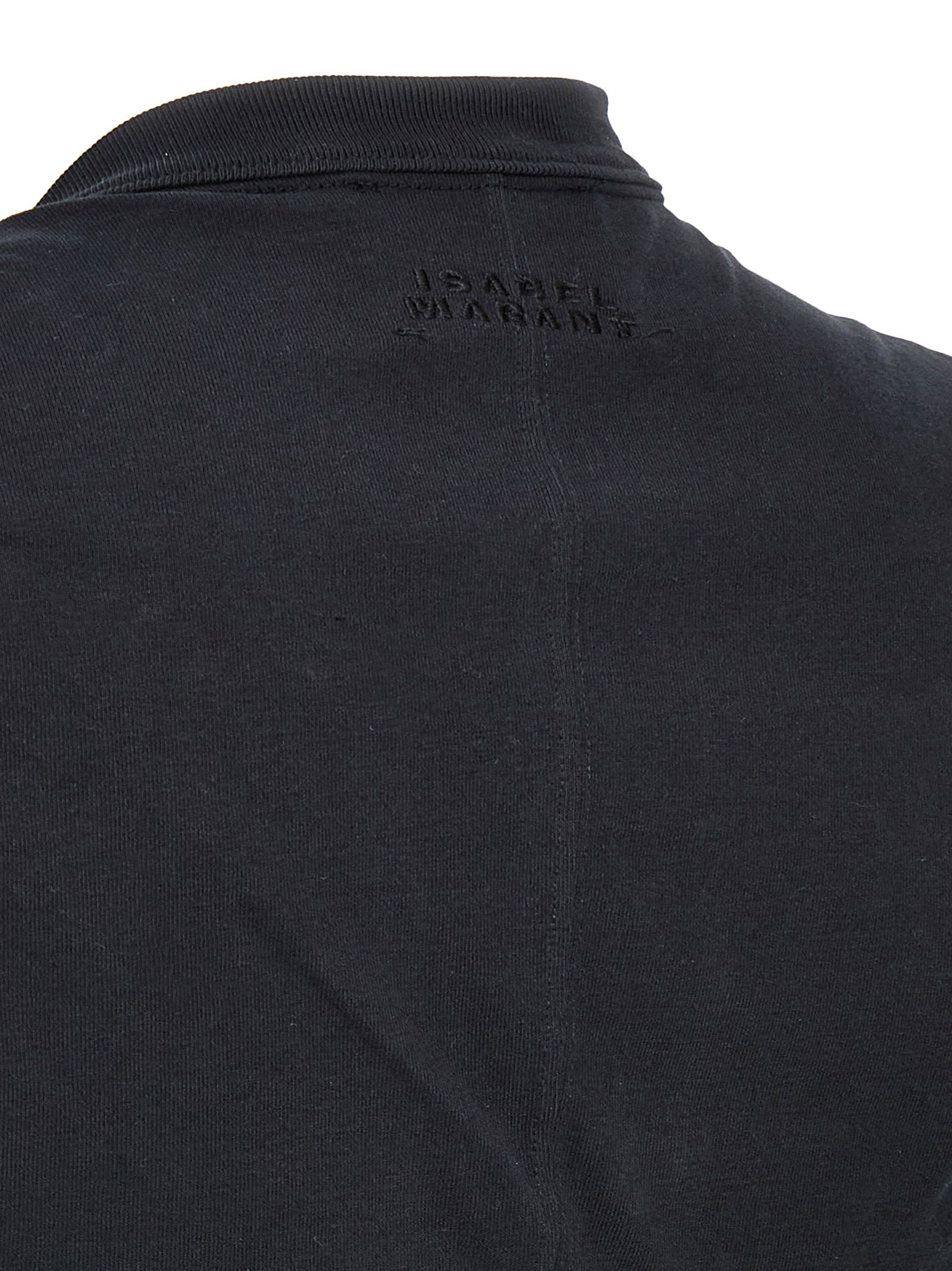 Black Cotton Sleeveles T-Shirt