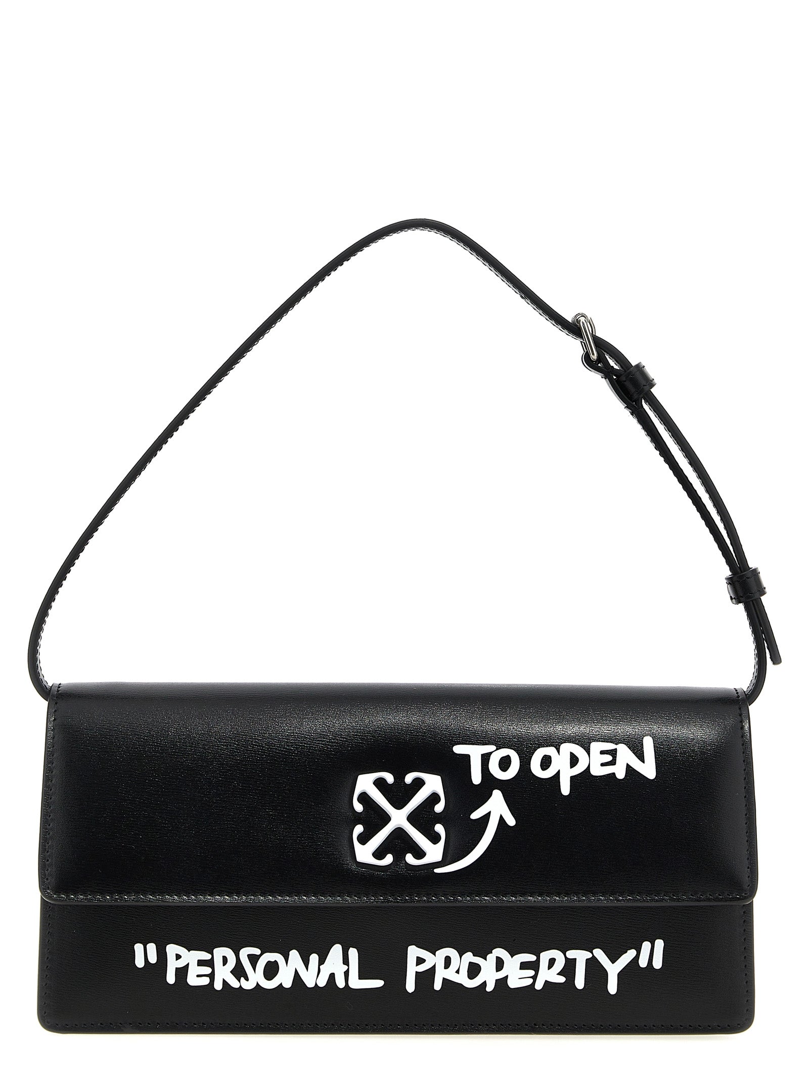 Bicolor Calfskin Shoulder Bag