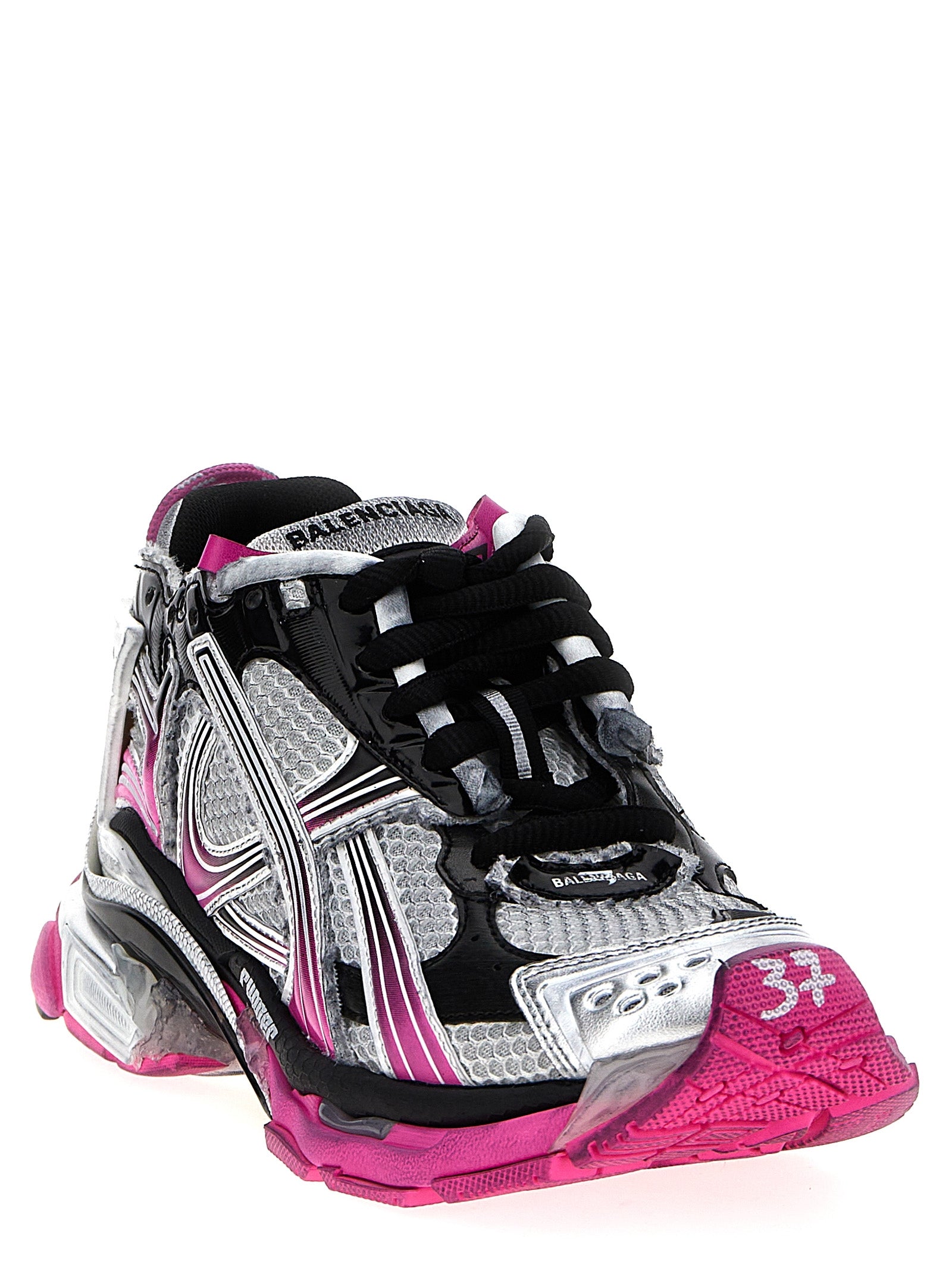 Multicolor Polyethylene Athletic Sneakers