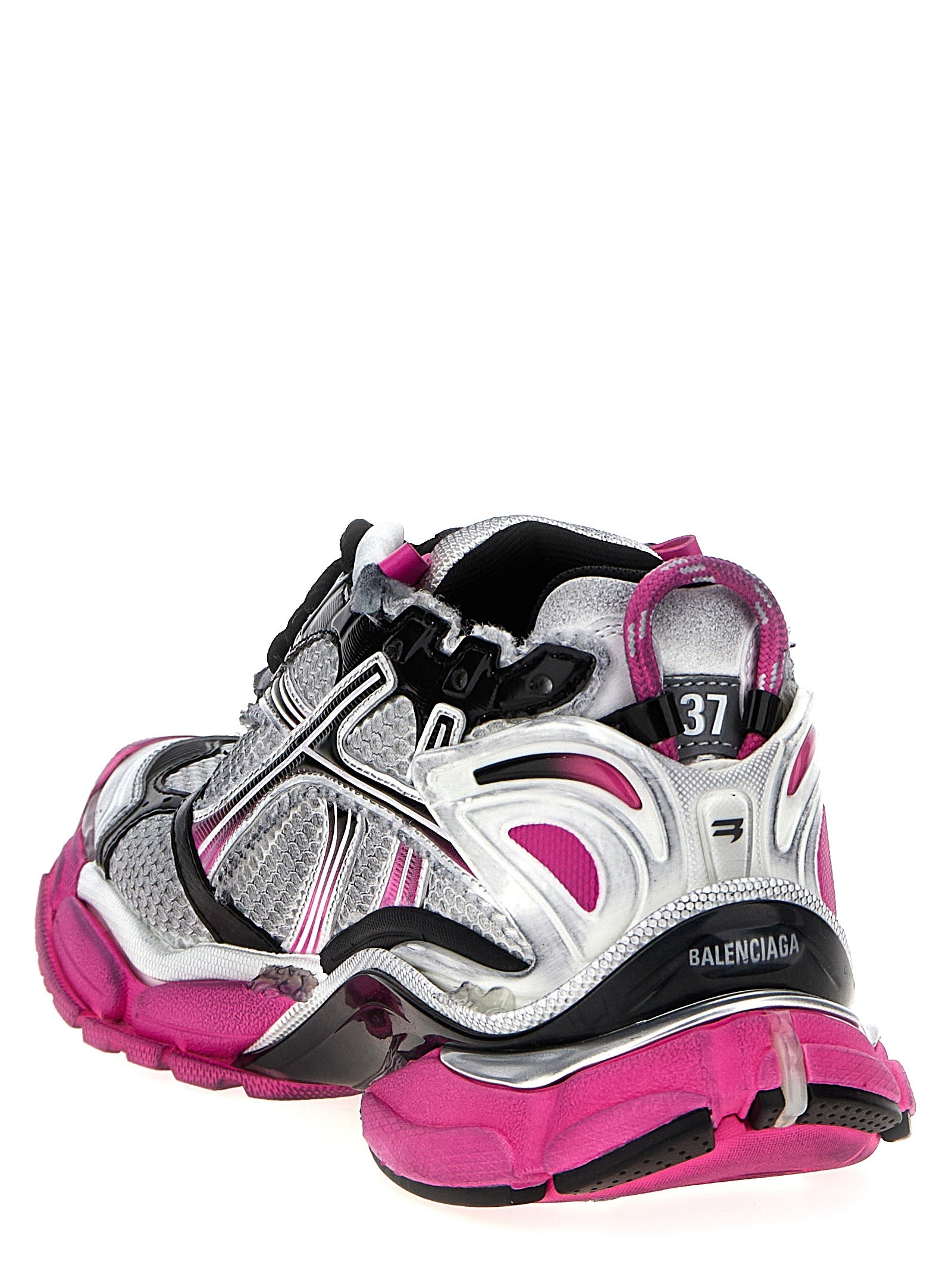 Multicolor Polyethylene Athletic Sneakers