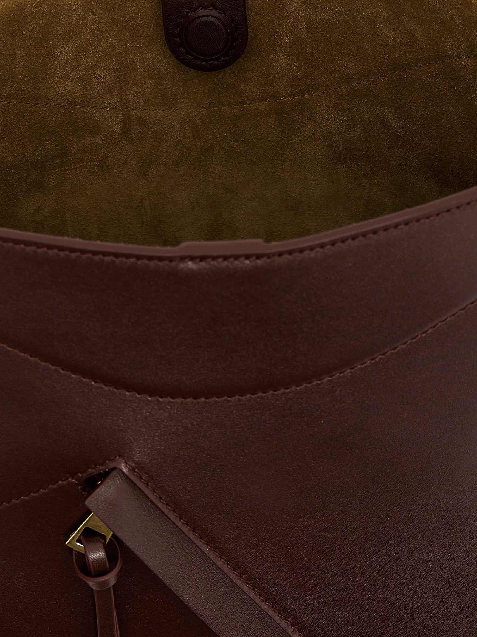 Bordeaux Calfskin Crossbody Bag