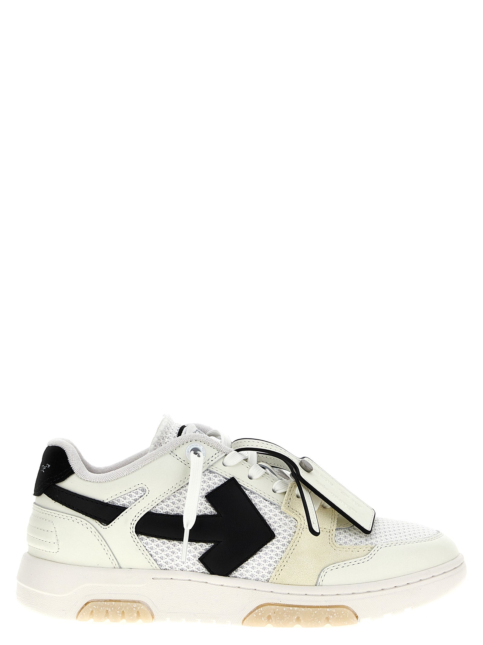 Bicolor Bovine Leather Athletic Sneakers