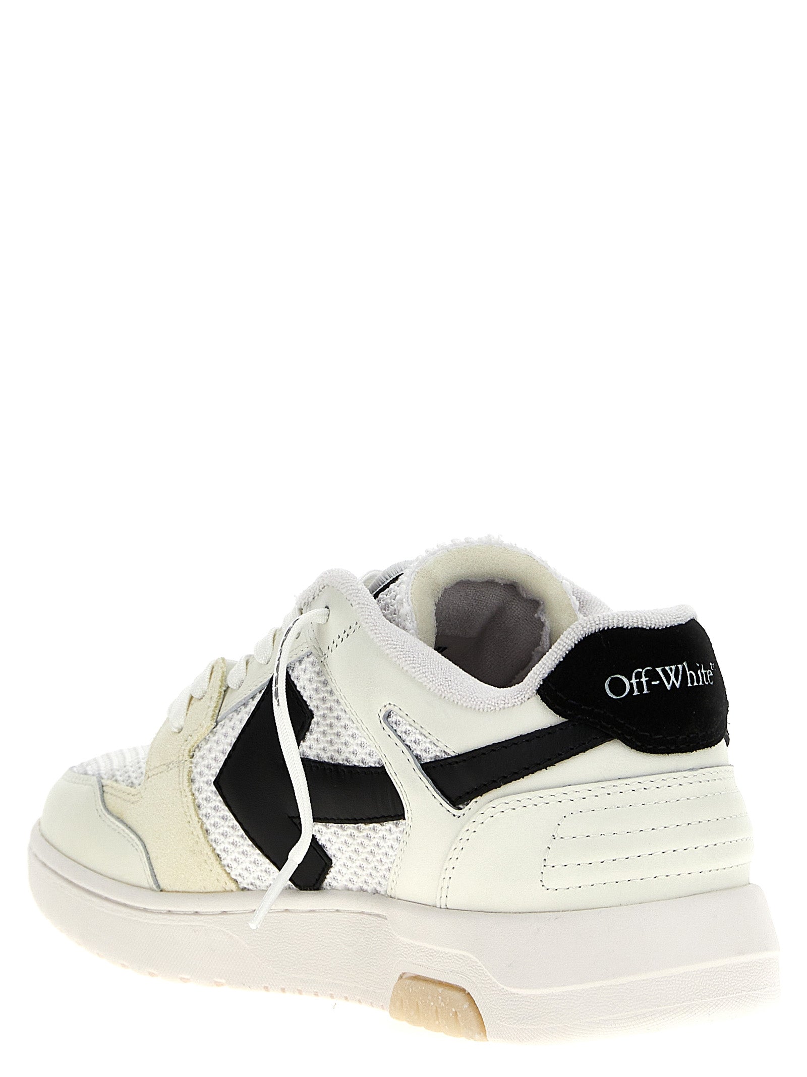 Bicolor Bovine Leather Athletic Sneakers