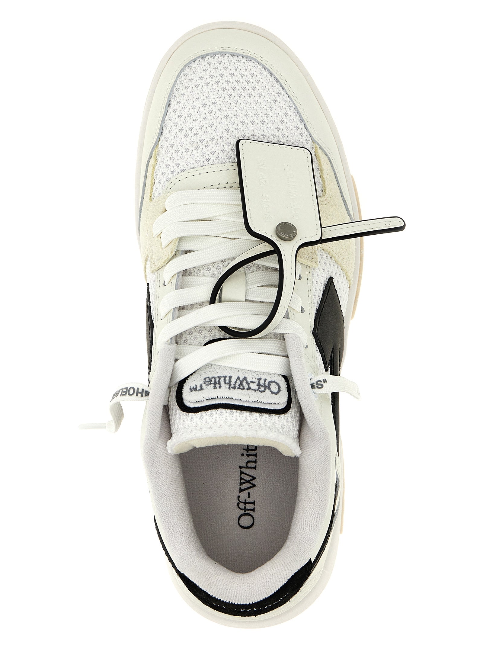 Bicolor Bovine Leather Athletic Sneakers