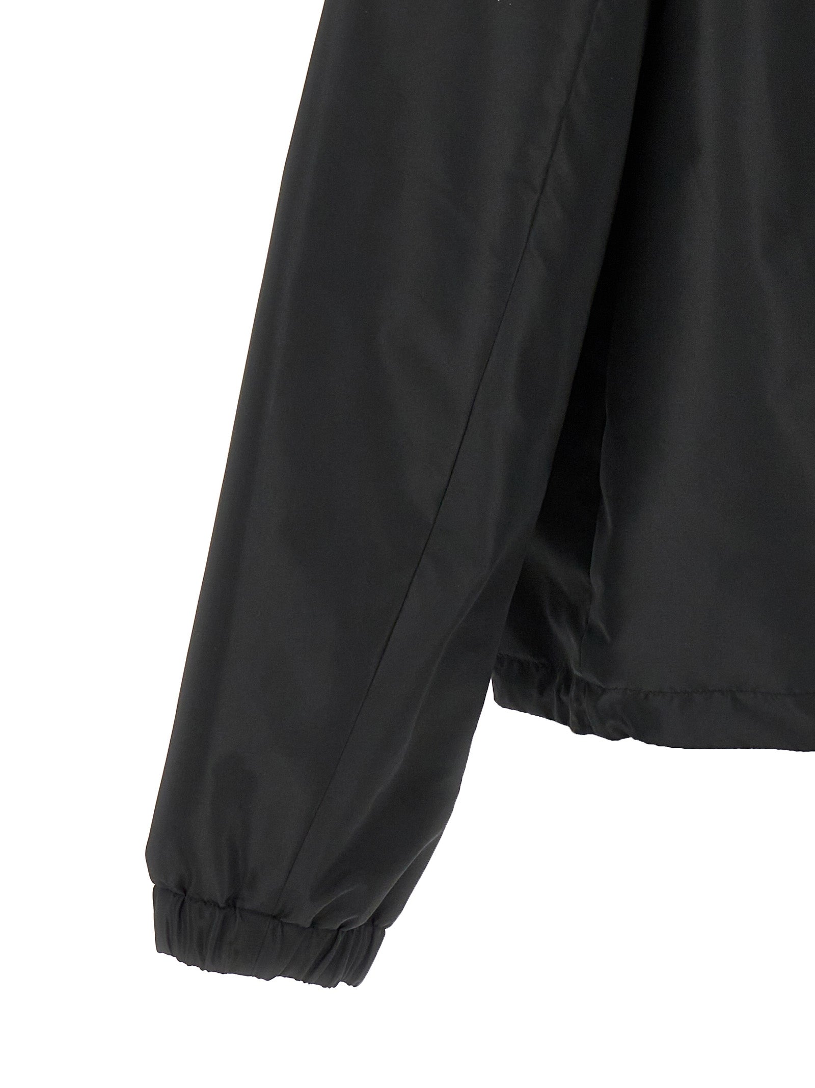Black Polyester Shell Jacket