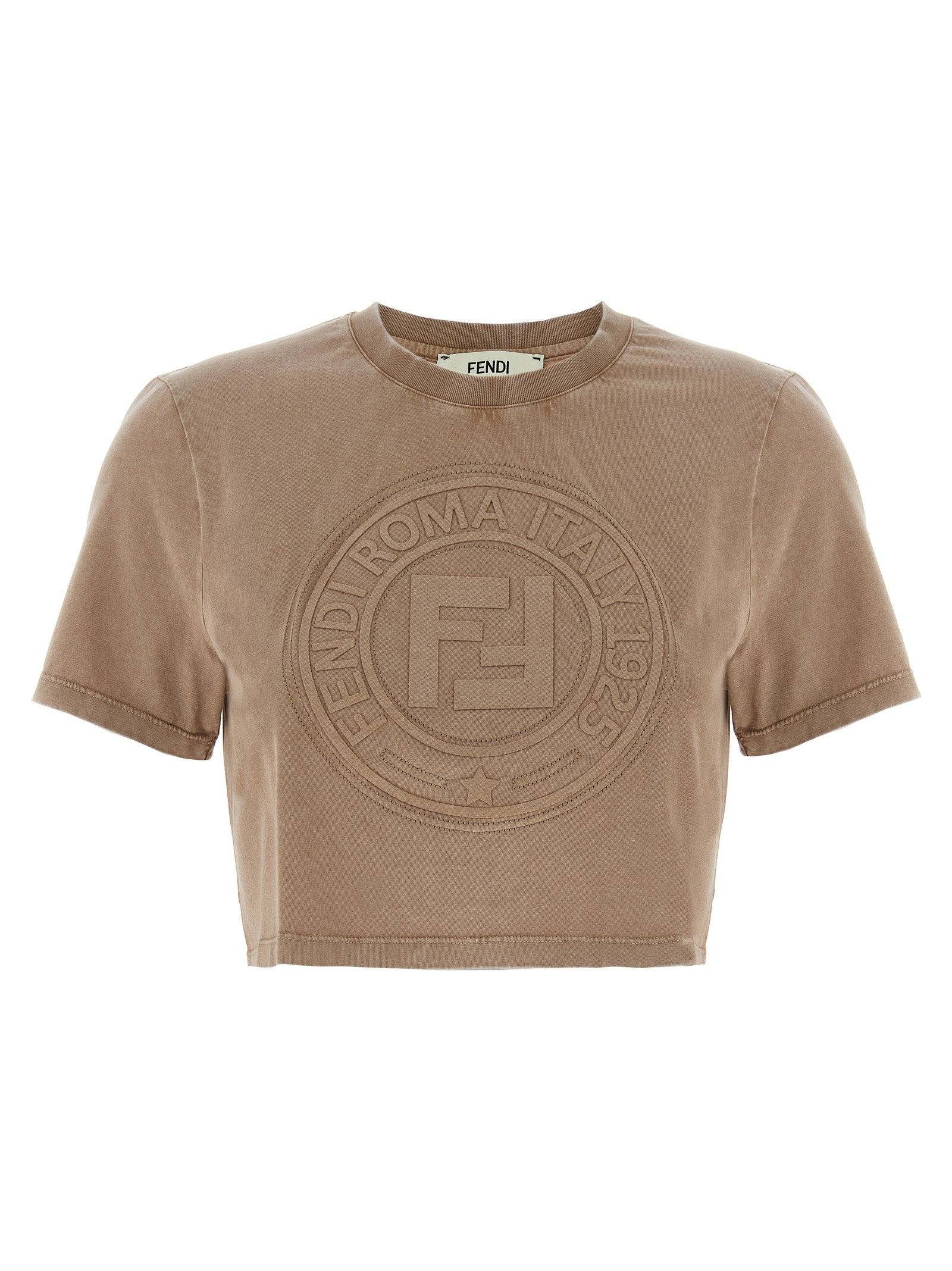 Brown Cotton T-Shirt