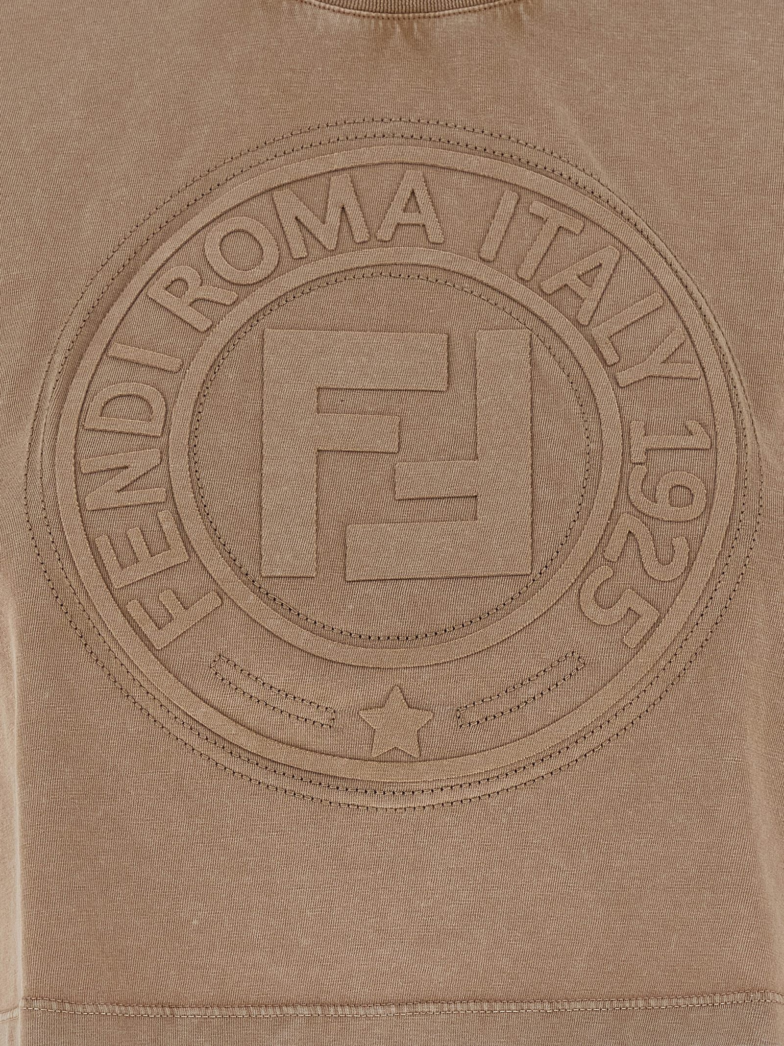 Brown Cotton T-Shirt