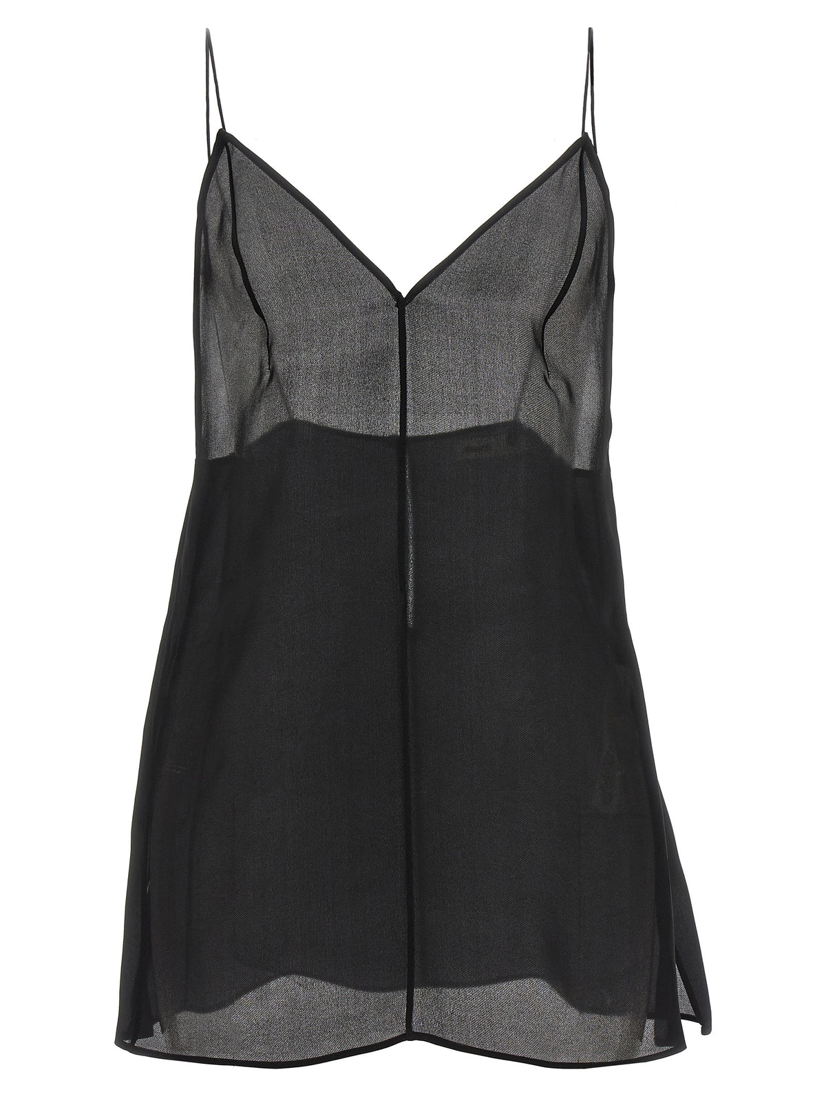 Black Silk Tank Tops