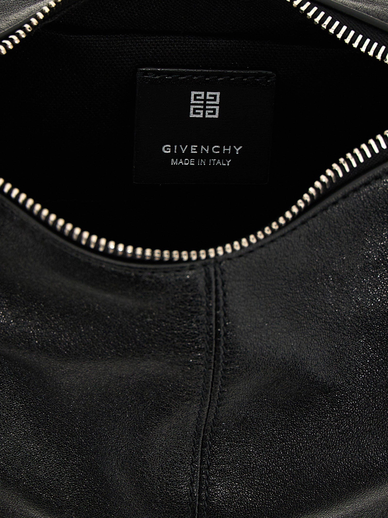 Black Lamb Leather Shoulder Bag