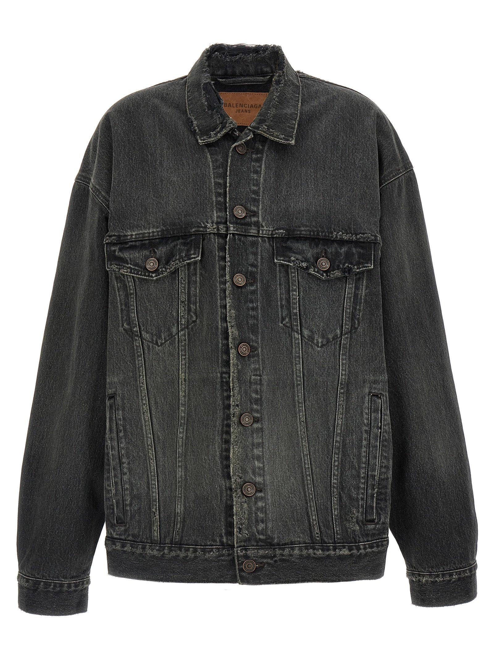 Gray Cotton Denim Jacket