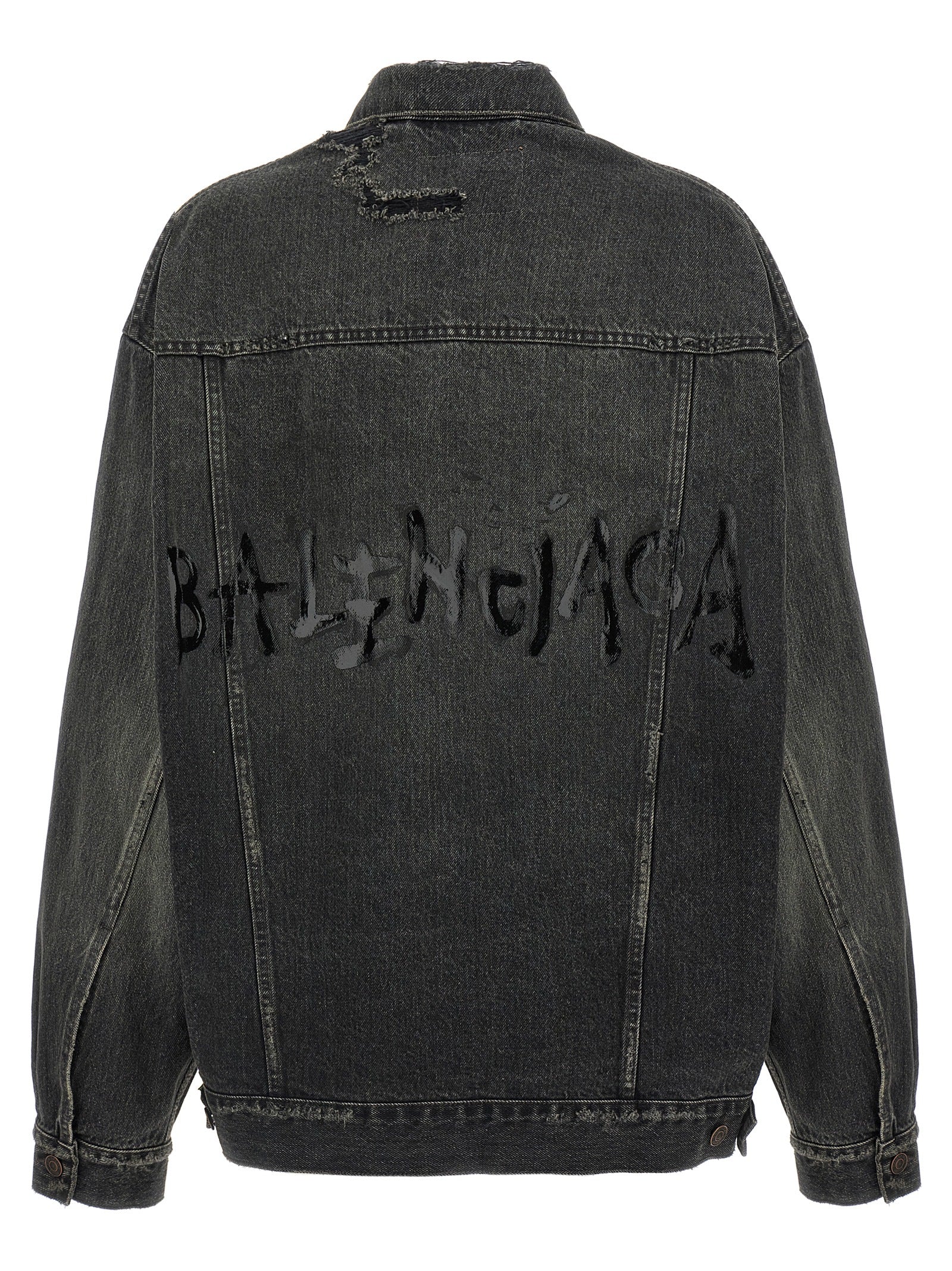 Gray Cotton Denim Jacket