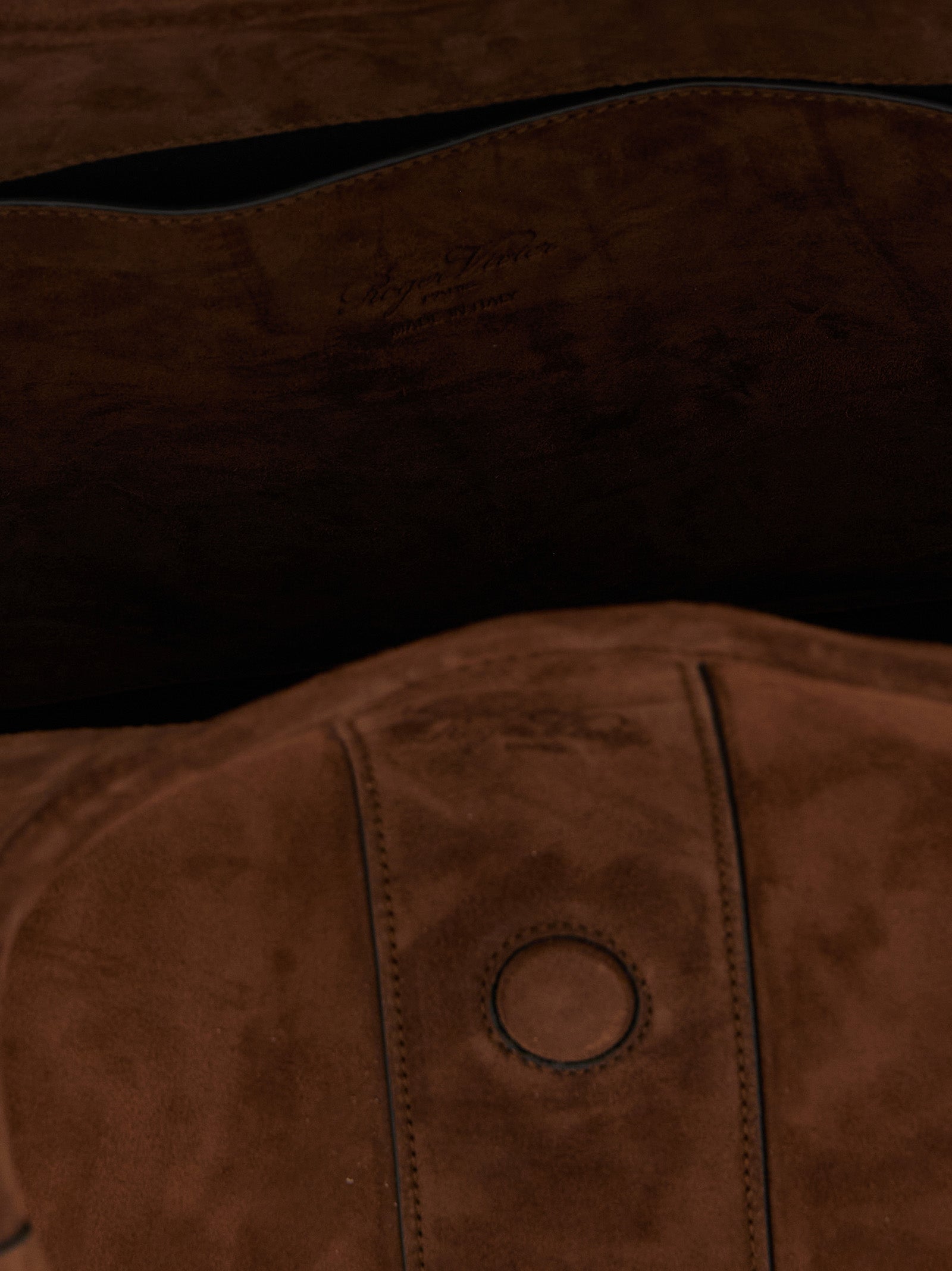 Brown Goatskin Tote Bag