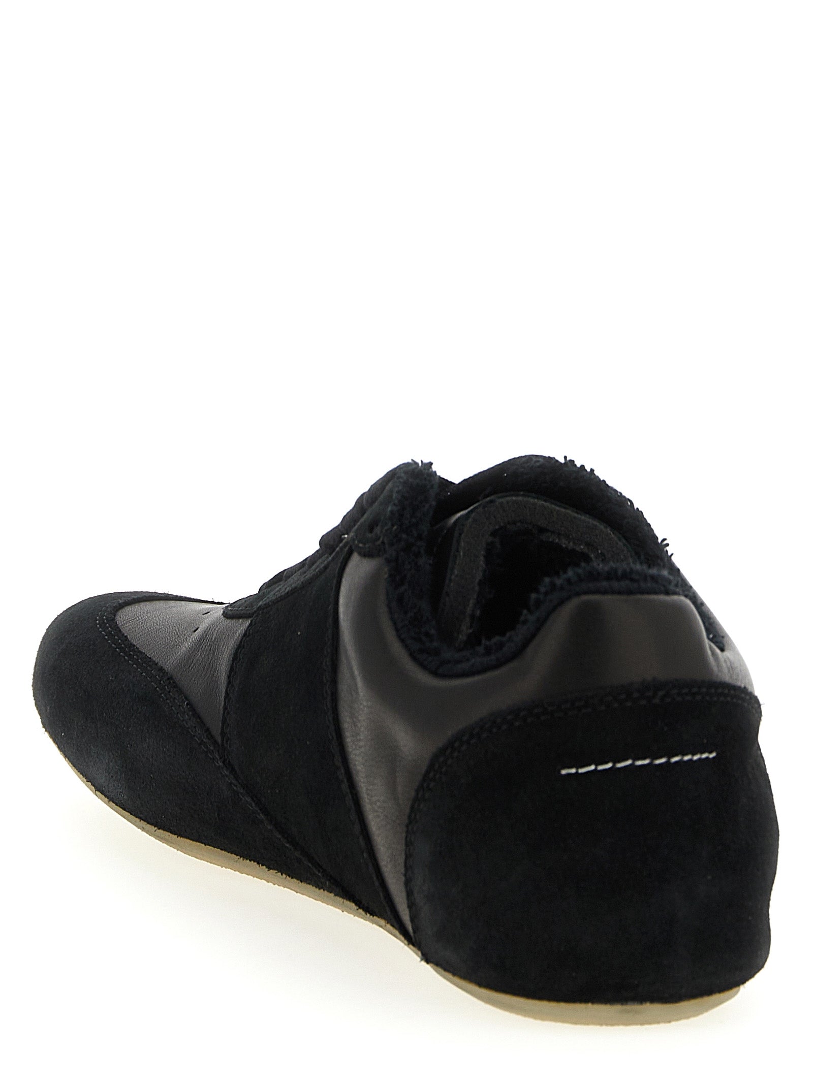 Black Calfskin Athletic Sneakers