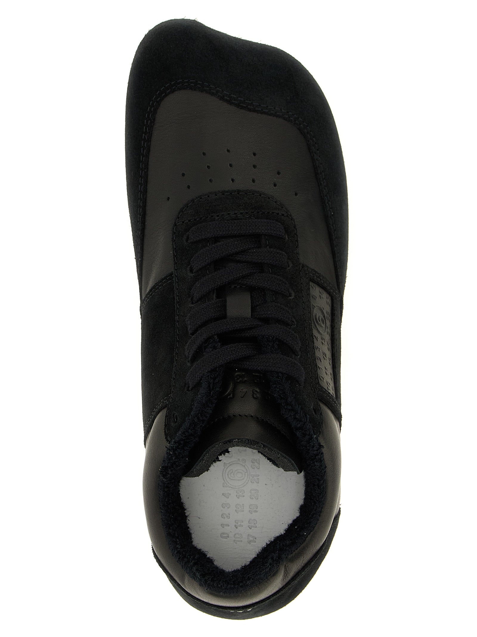 Black Calfskin Athletic Sneakers