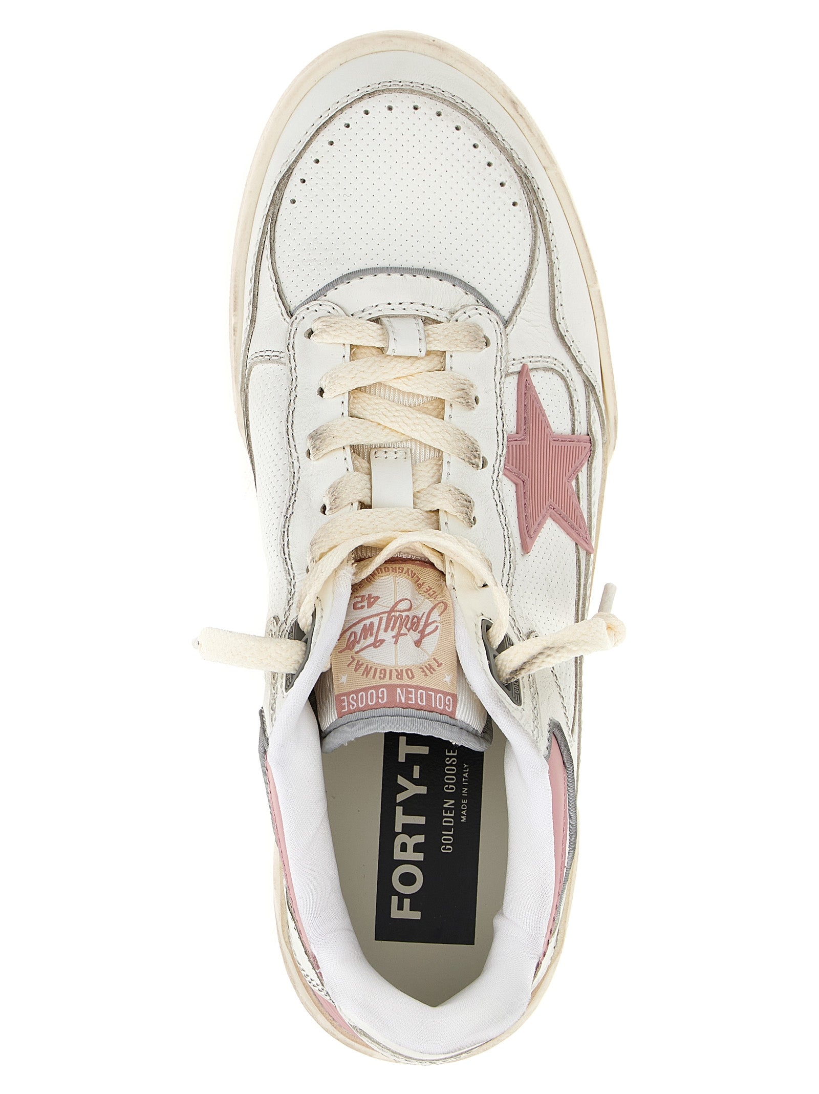 Multicolor Leather Athletic Sneakers