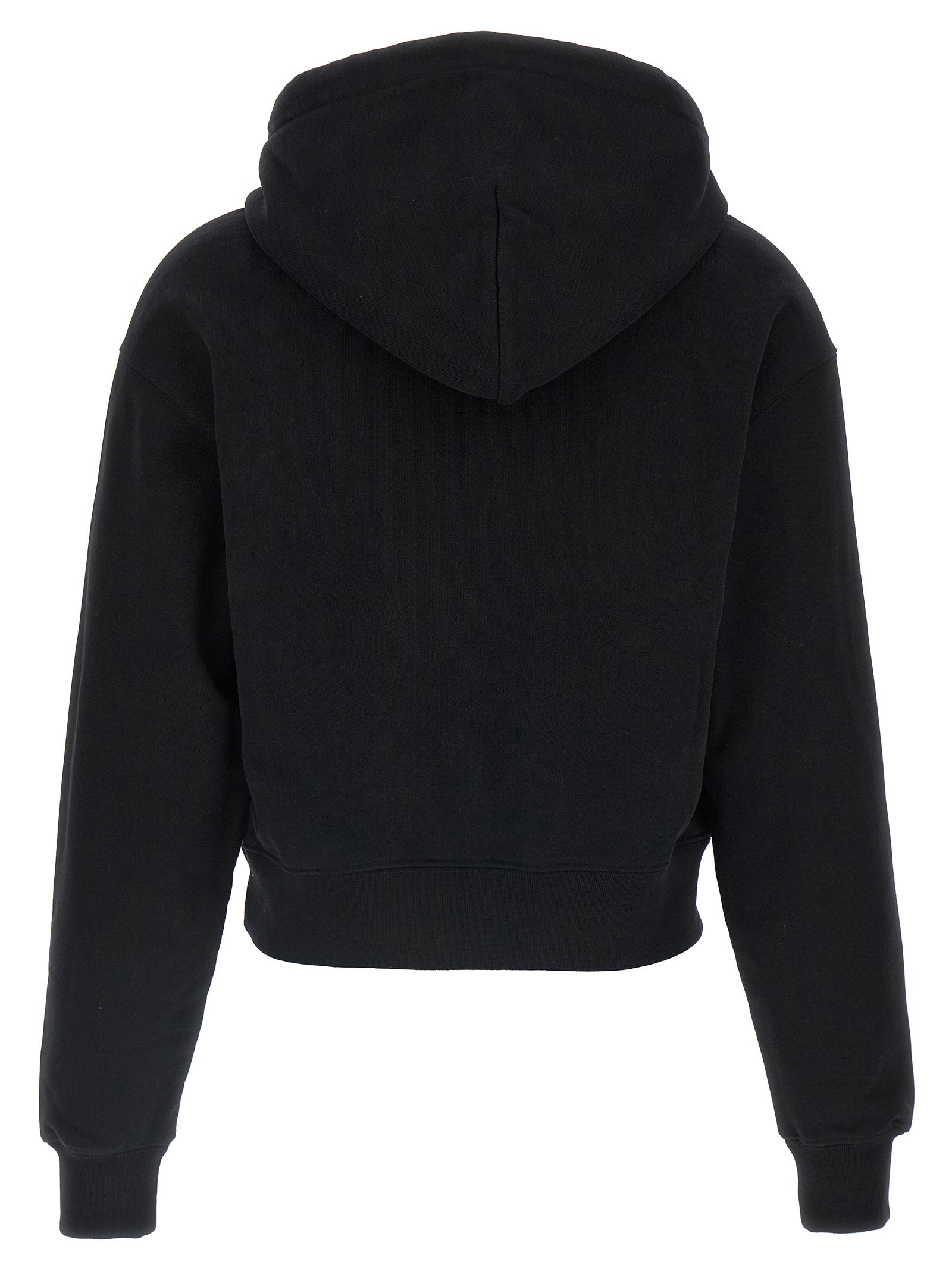 Black Cotton Hoodie