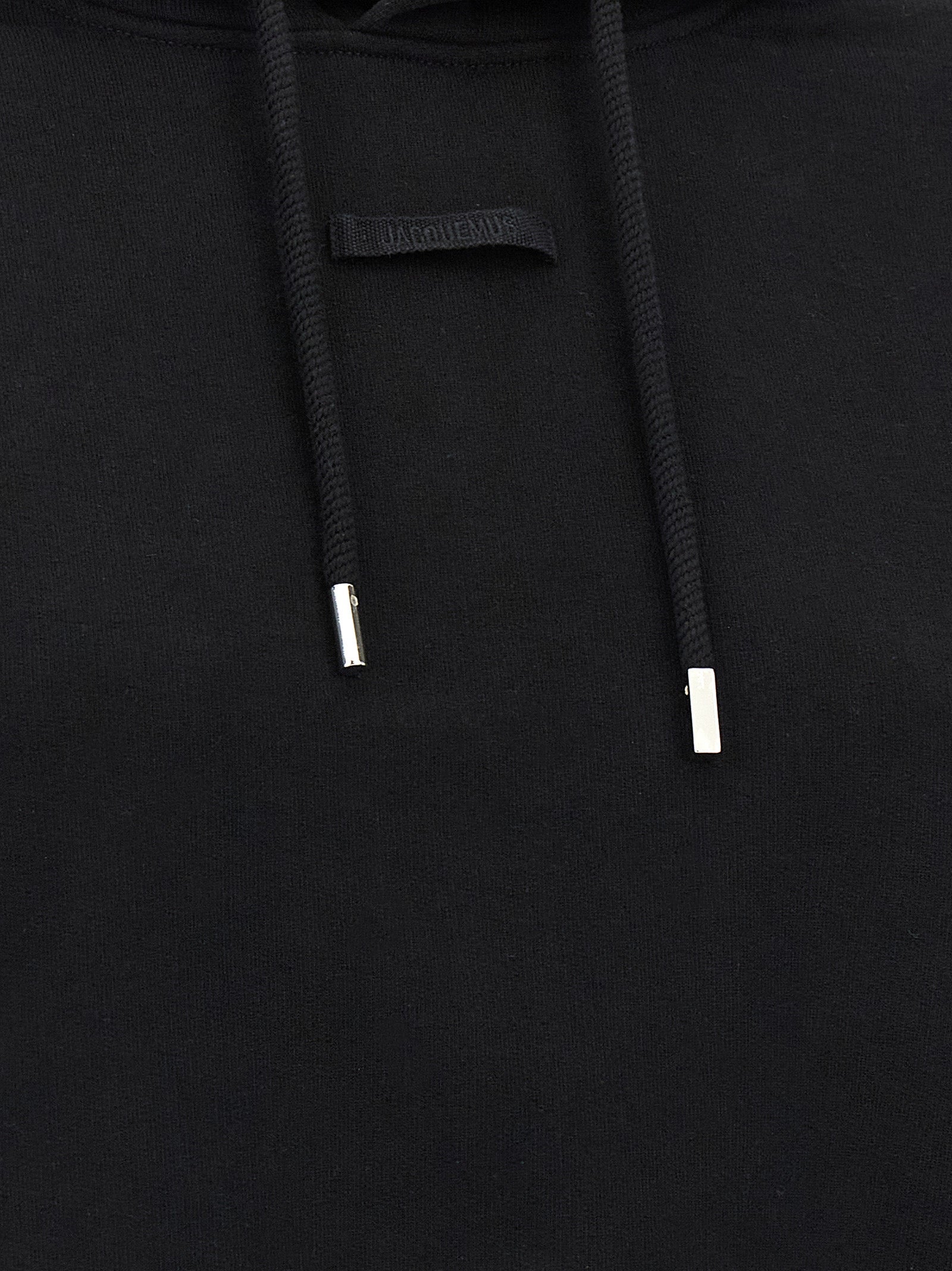 Black Cotton Hoodie