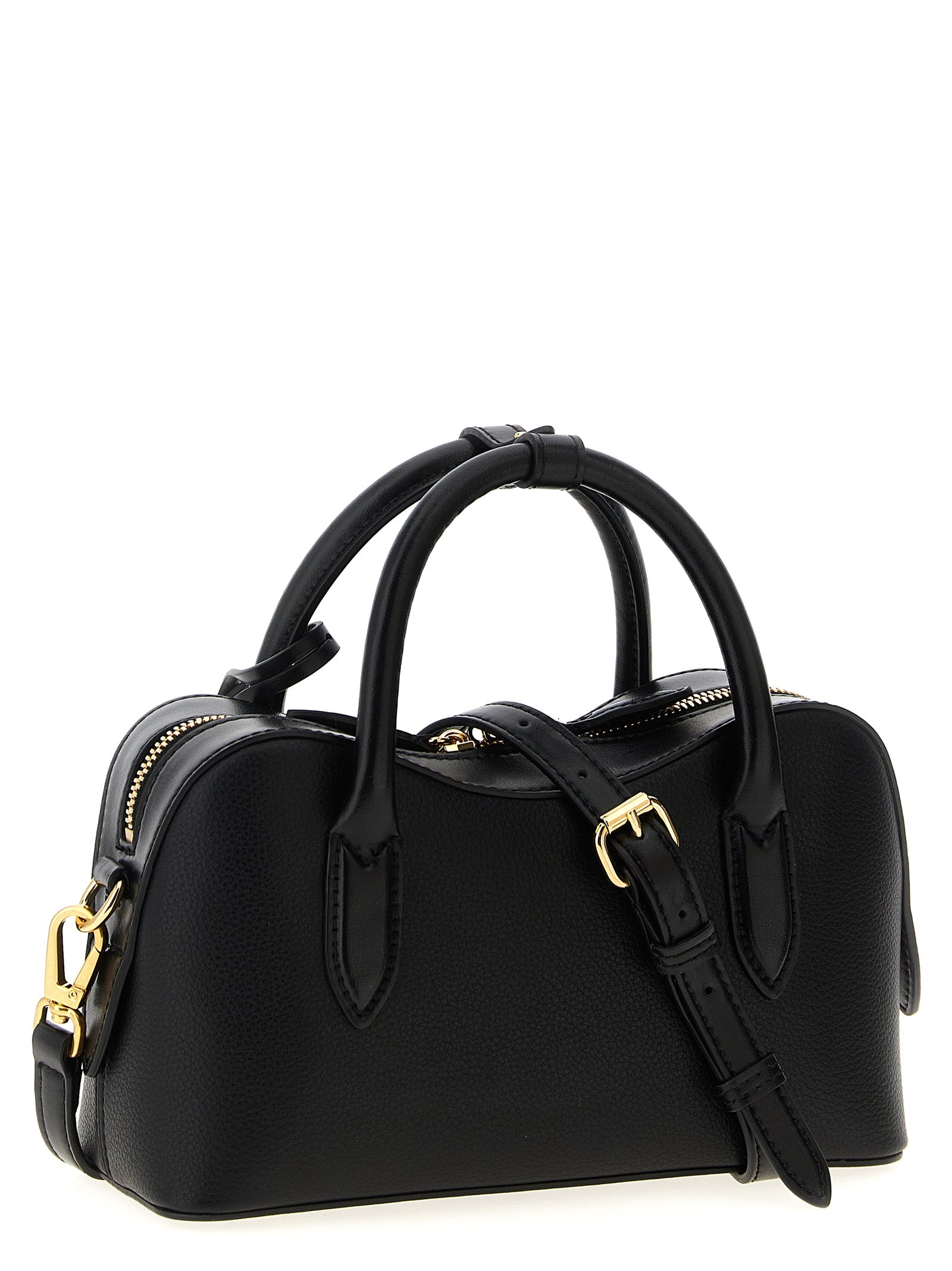 Black Polyamide Crossbody Bag