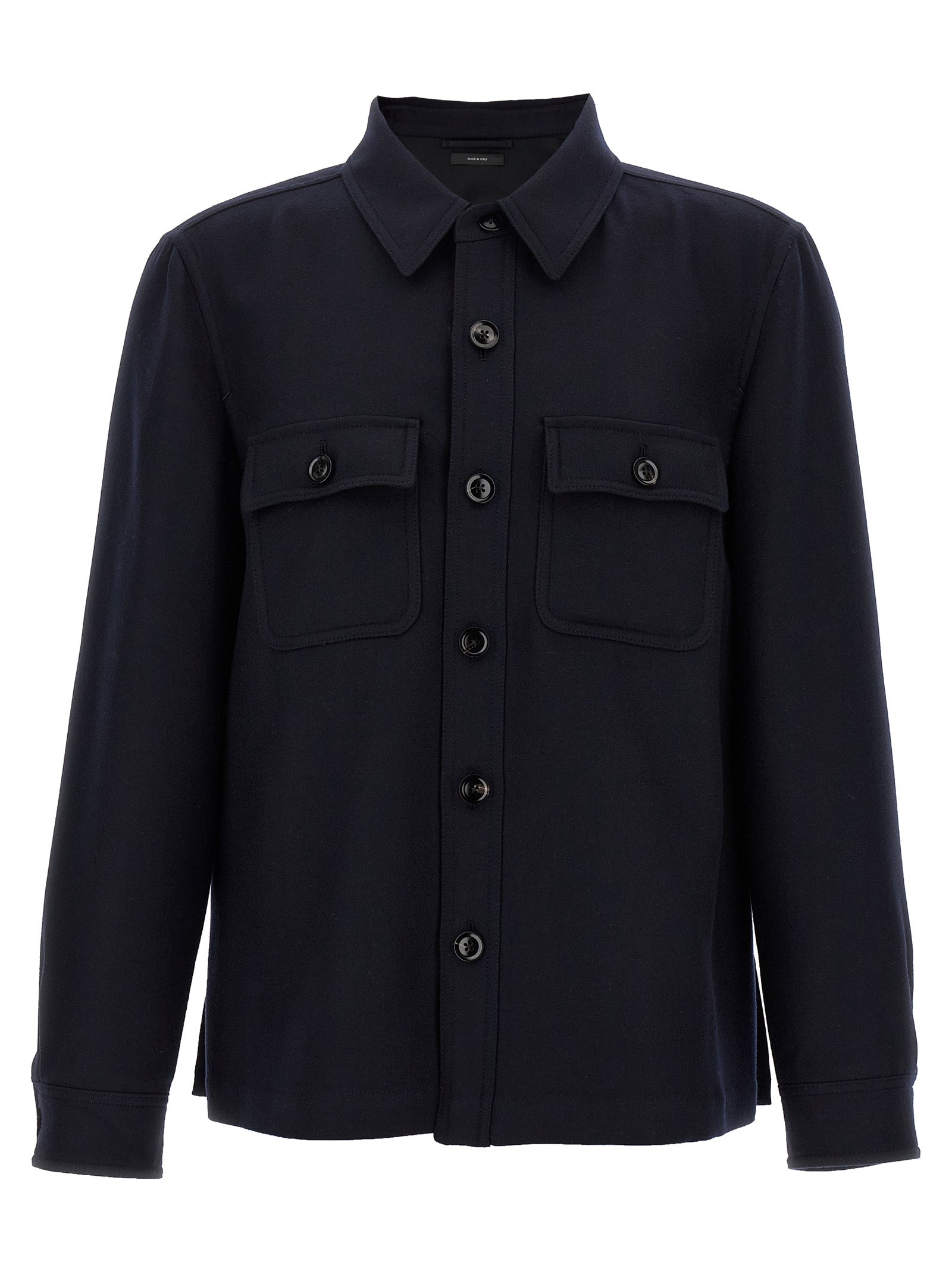 Blue Wool Blouse