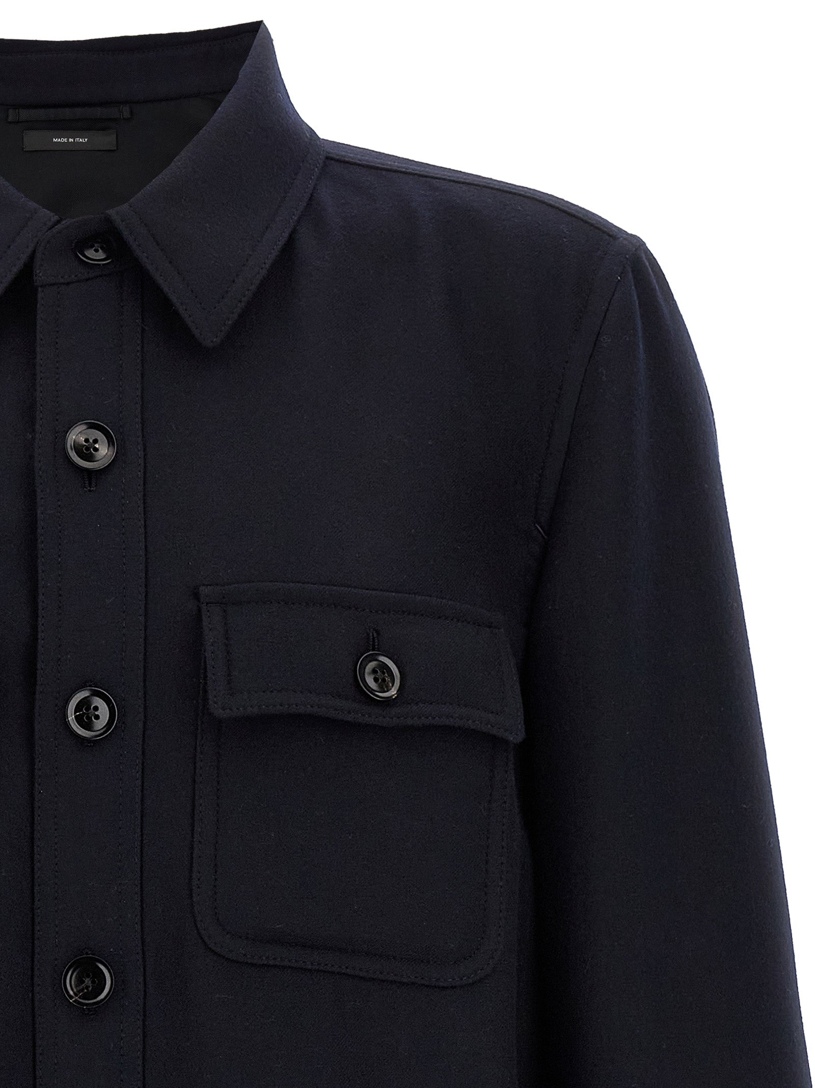 Blue Wool Blouse