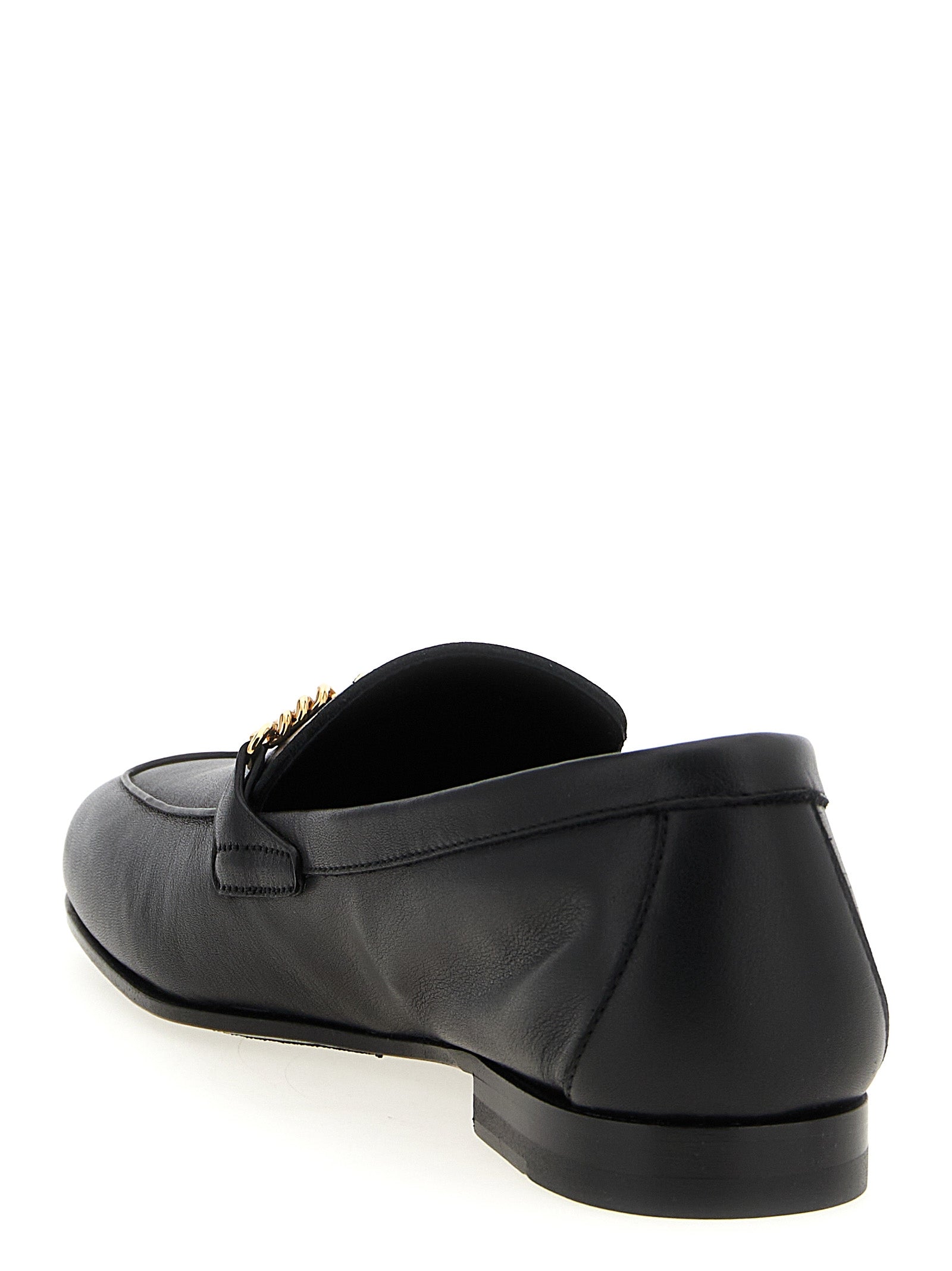 Black Calfskin Slip-On Loafers