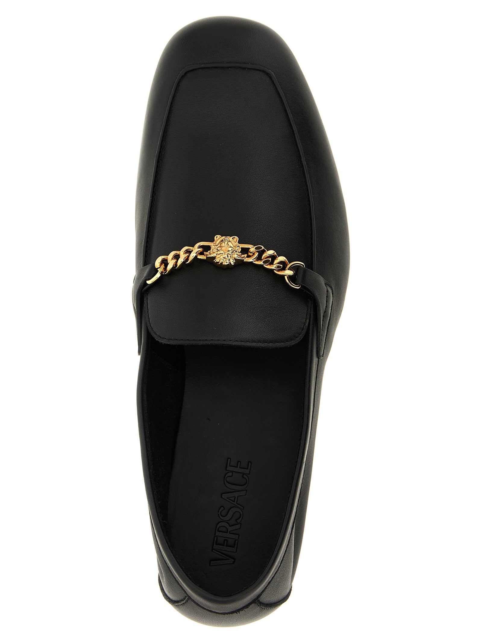 Black Calfskin Slip-On Loafers