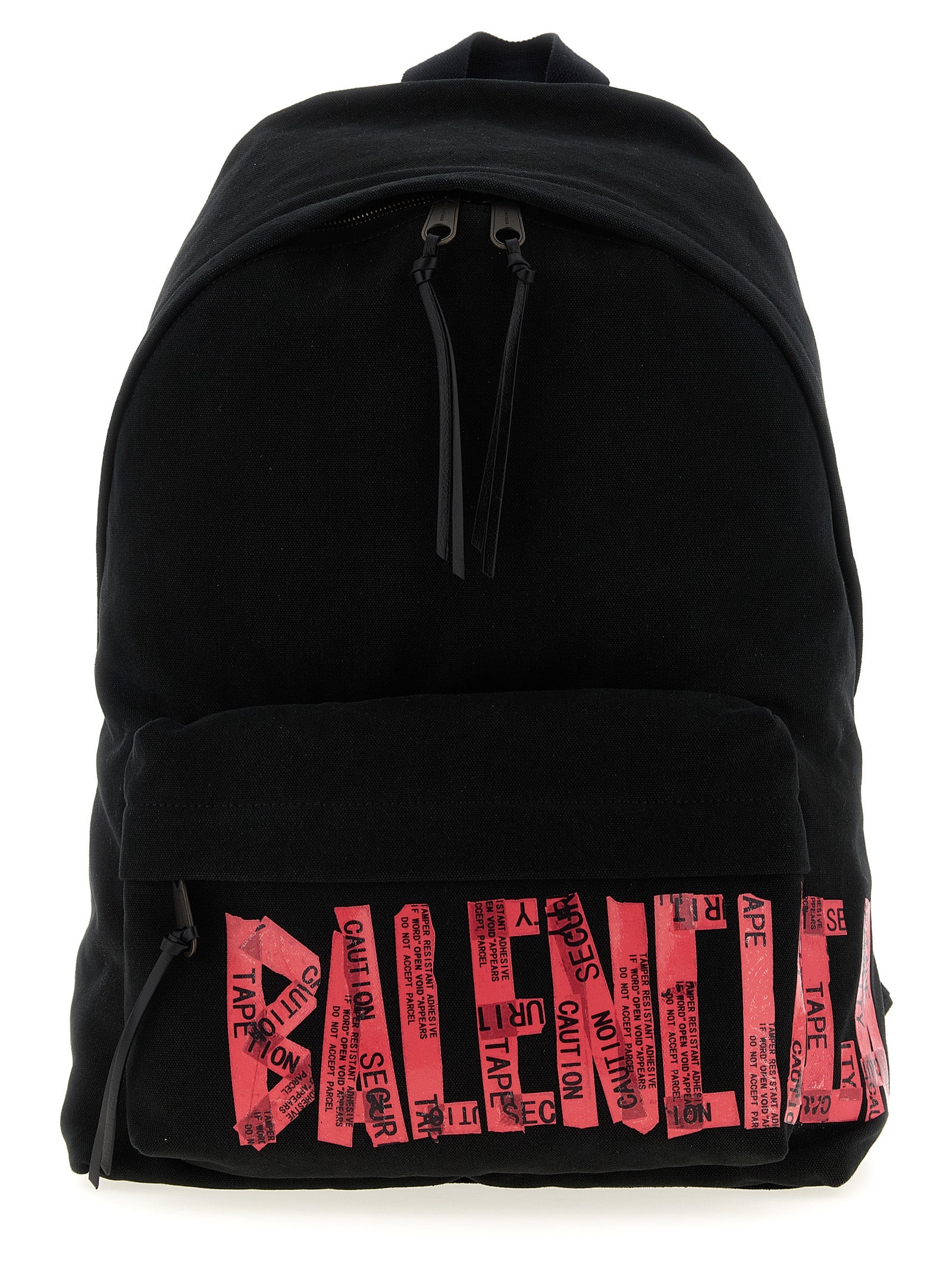 Black Cotton Backpack