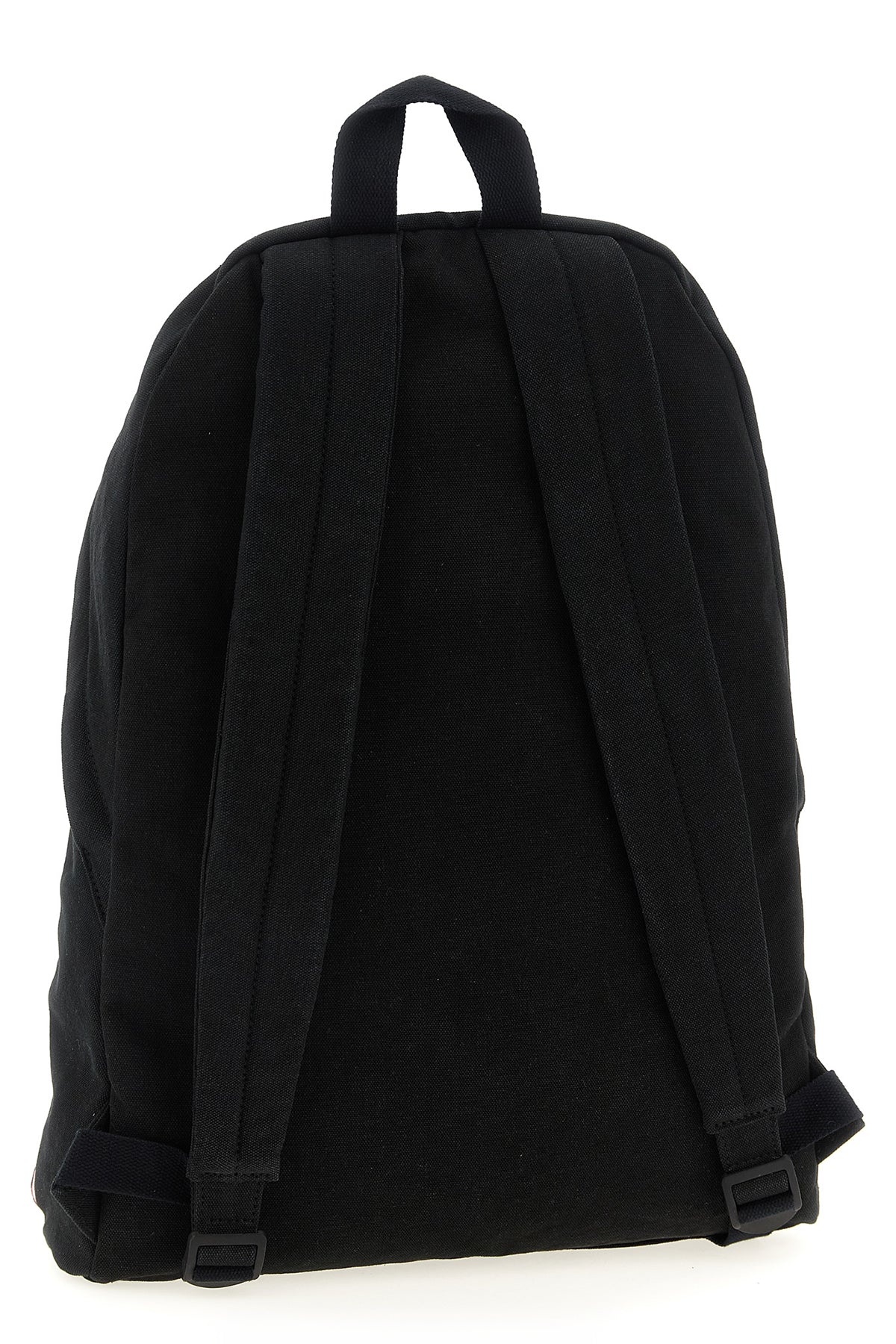 Black Cotton Backpack