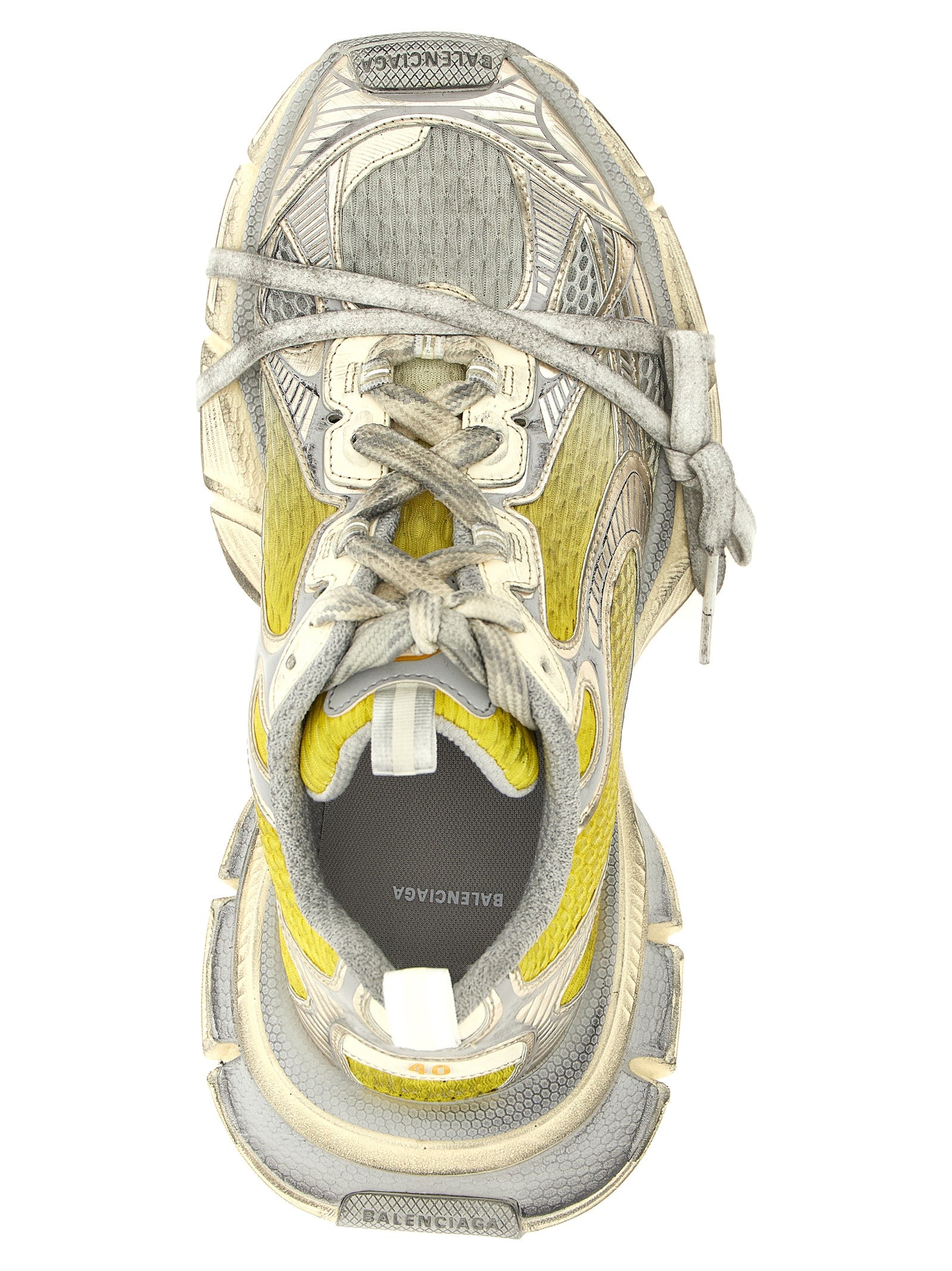 Bicolor Polyethylene Athletic Sneakers