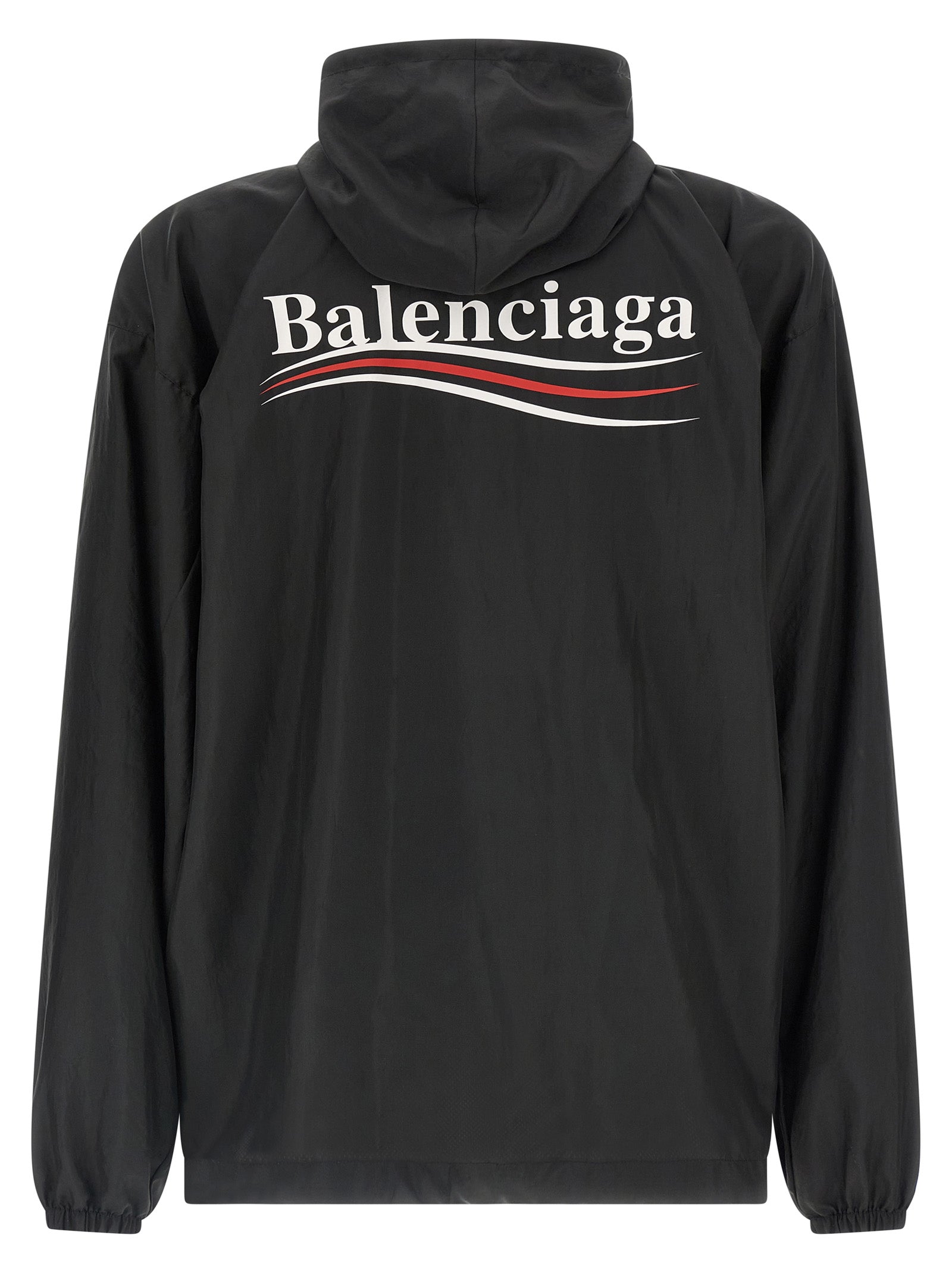 Black Polyester Shell Jacket