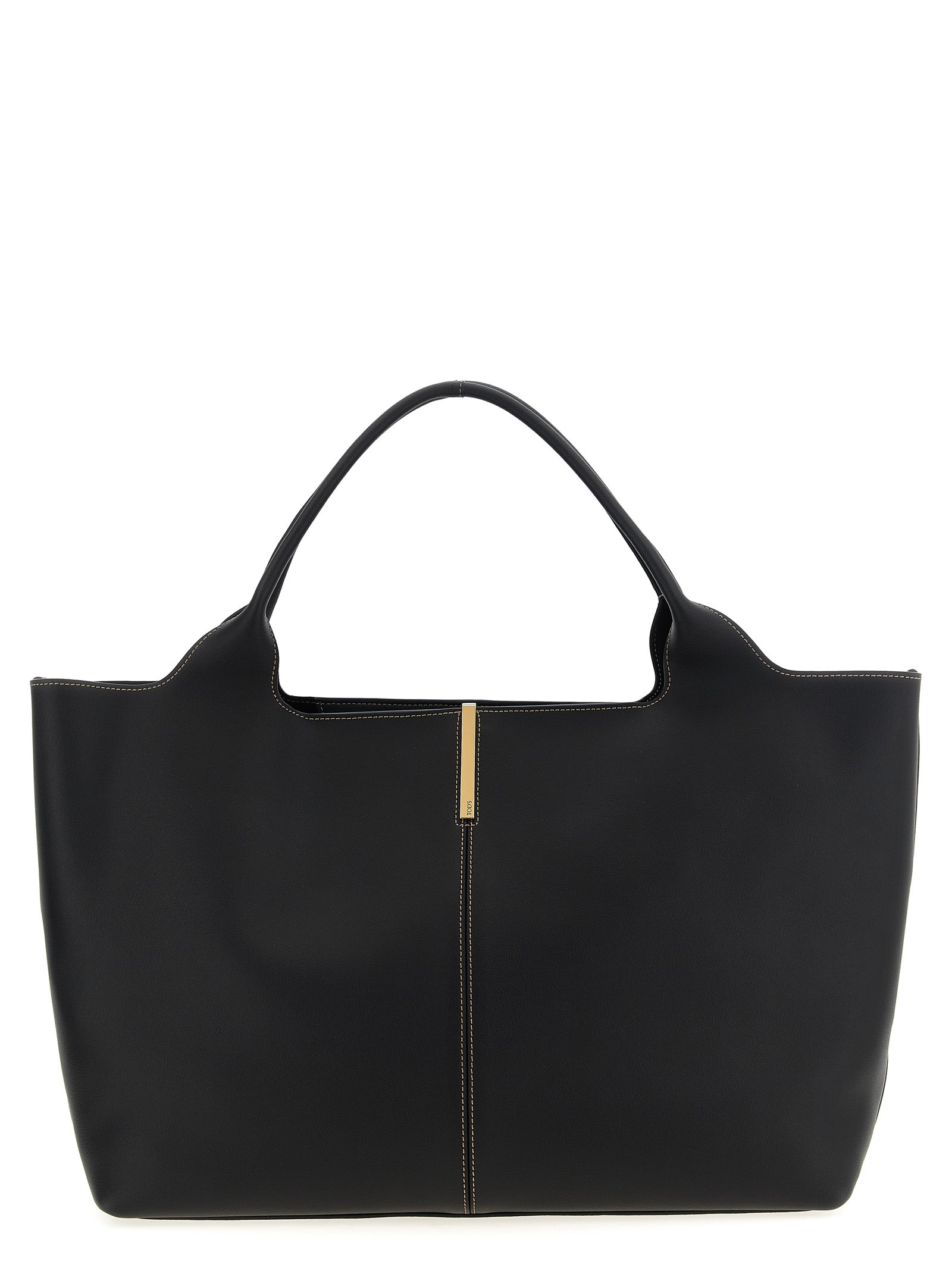 Black Calfskin Tote Bag