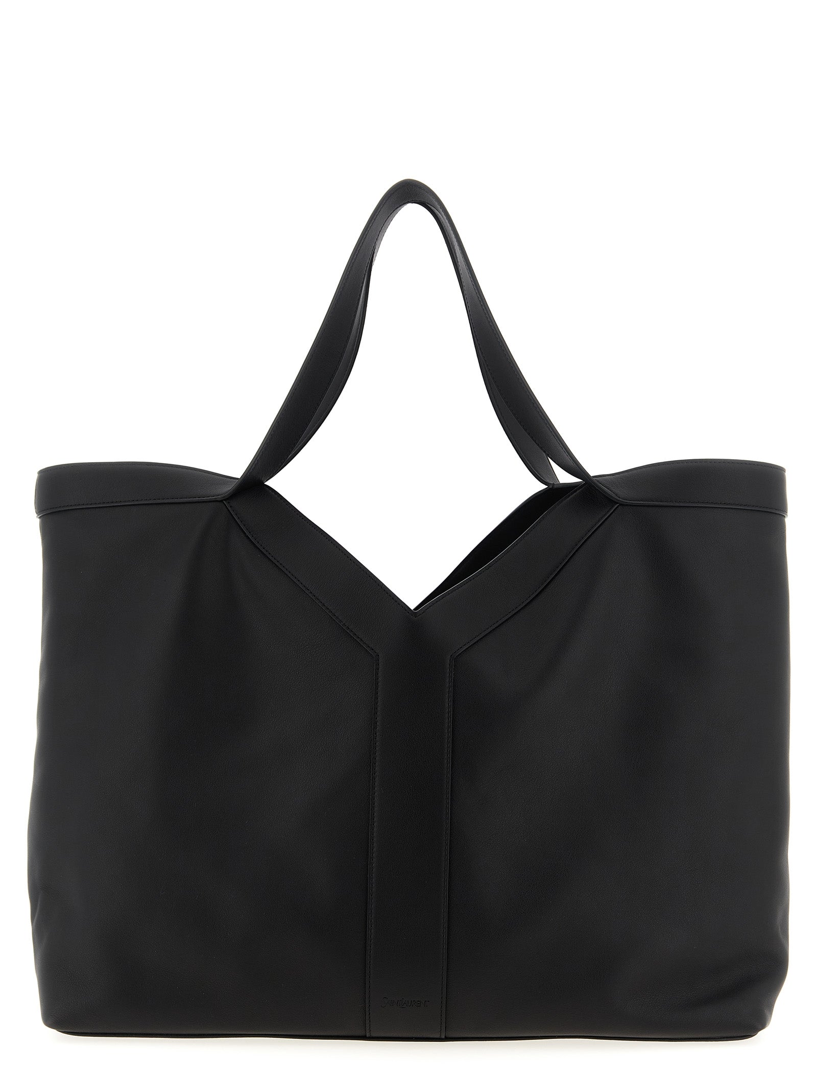 Black Calfskin Tote Bag
