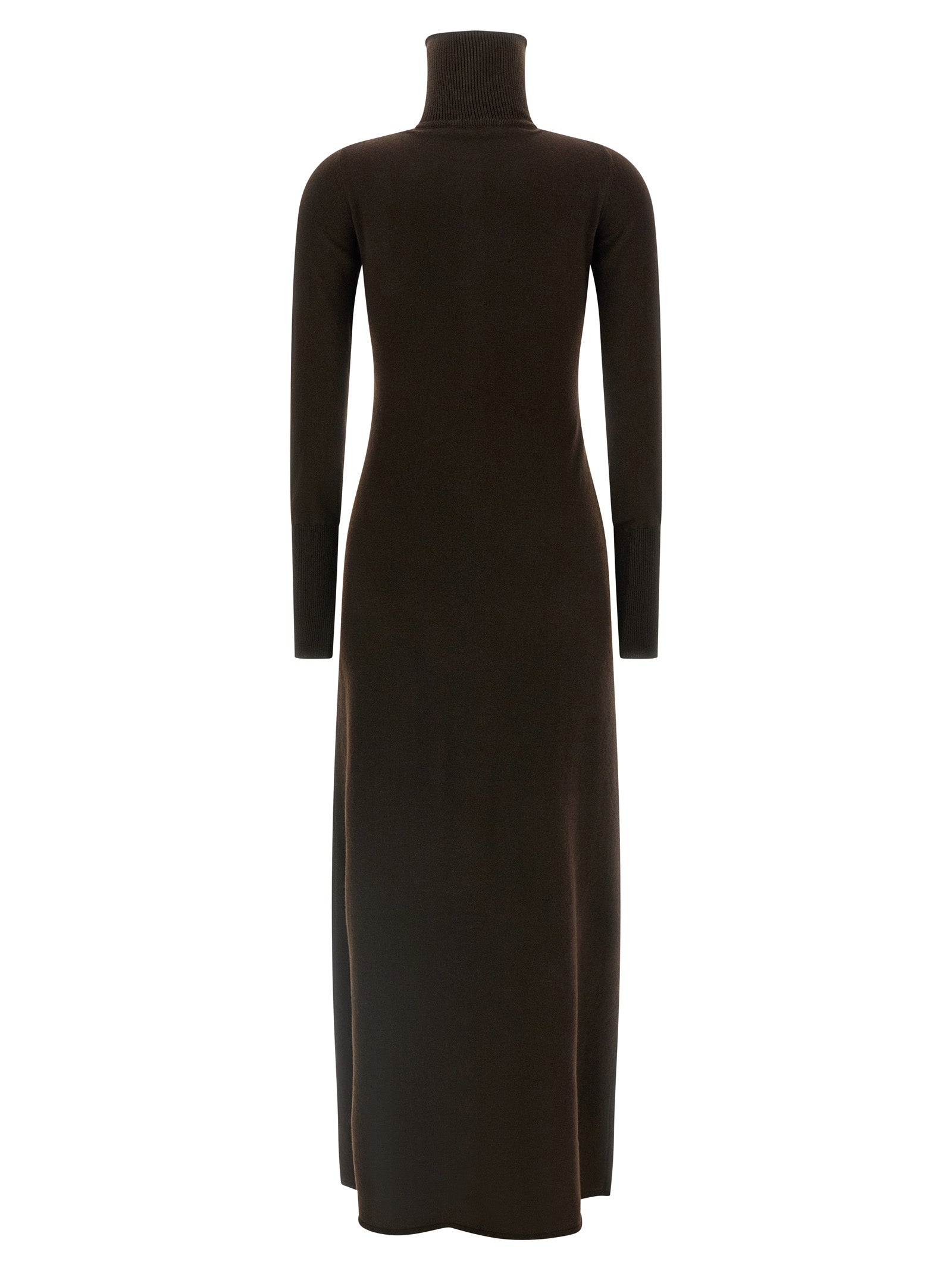 Brown Cashmere Long Dress