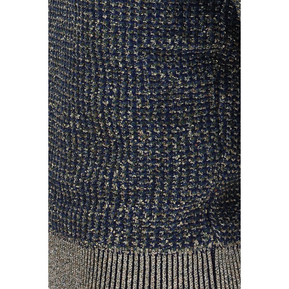 Blue Polyamide Sweater