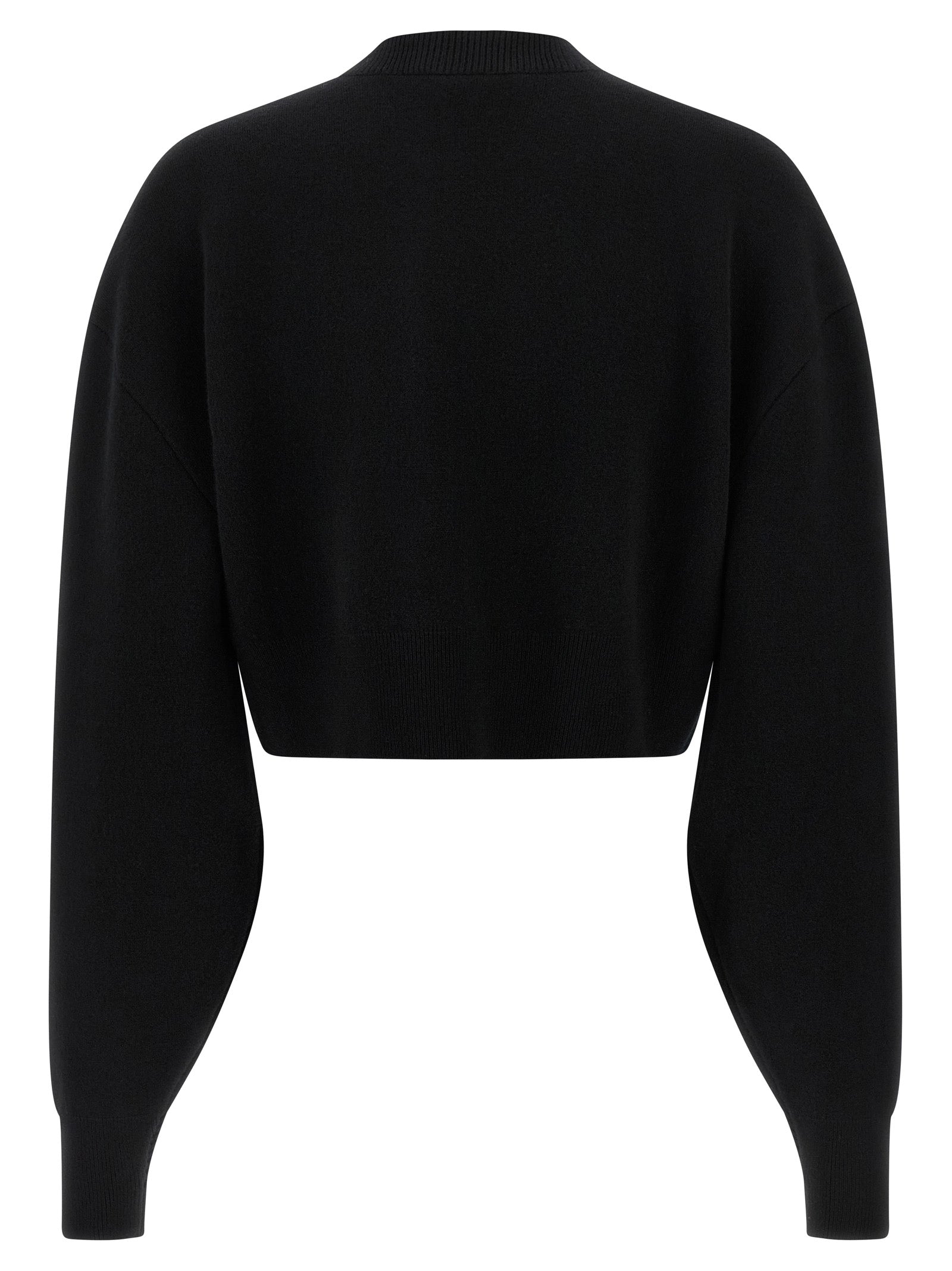 Black Virgin Wool Cardigan