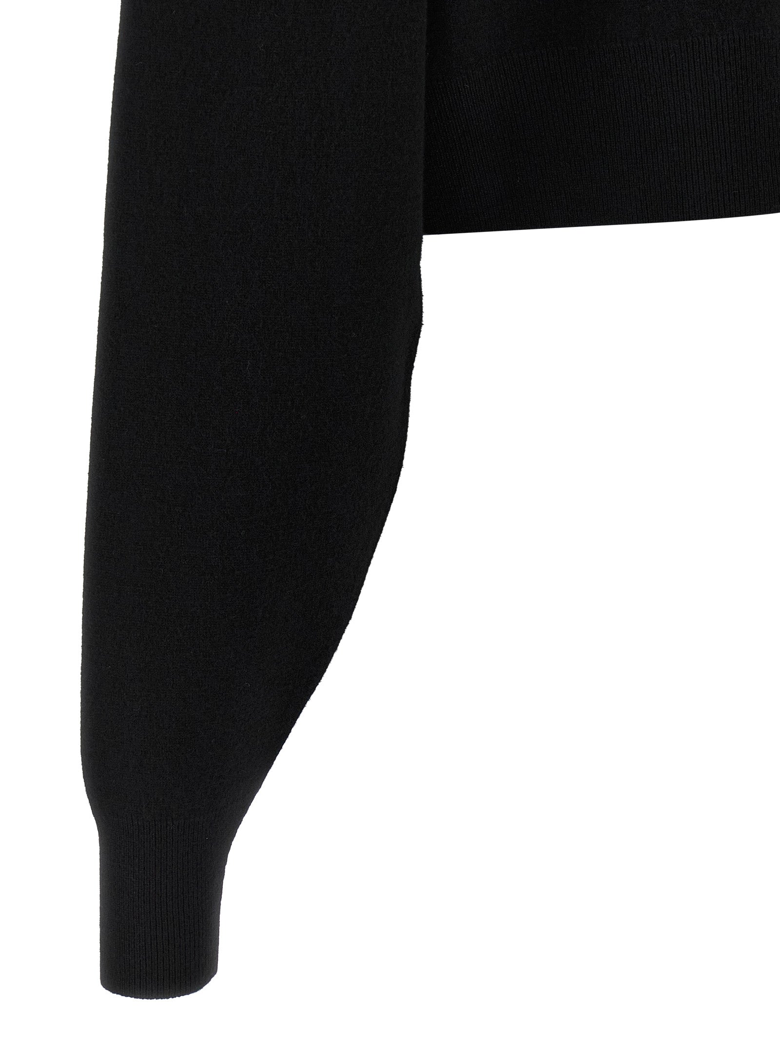 Black Virgin Wool Cardigan