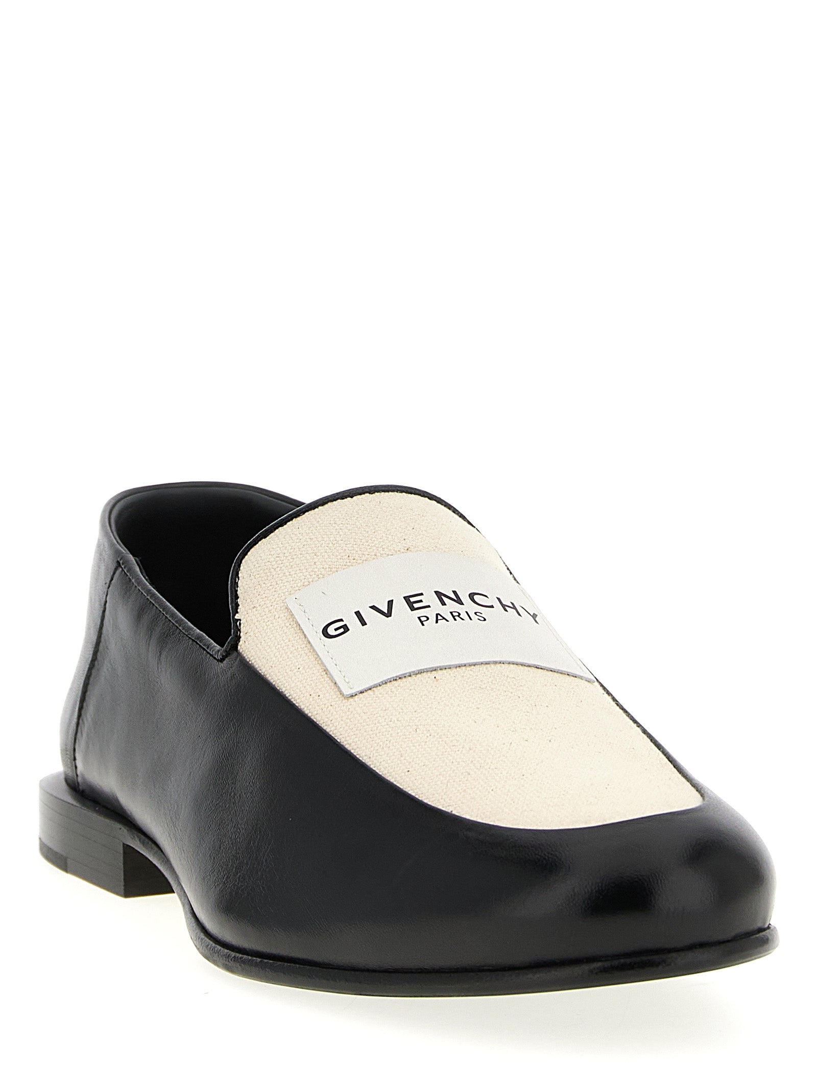 Black Lamb Leather Slip-On Loafers