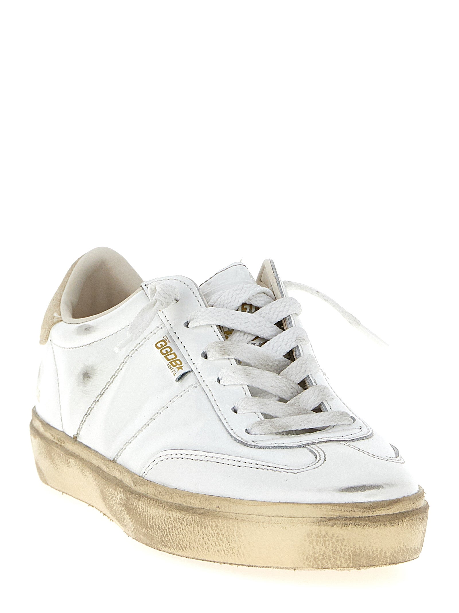 White Cowhide Sneakers
